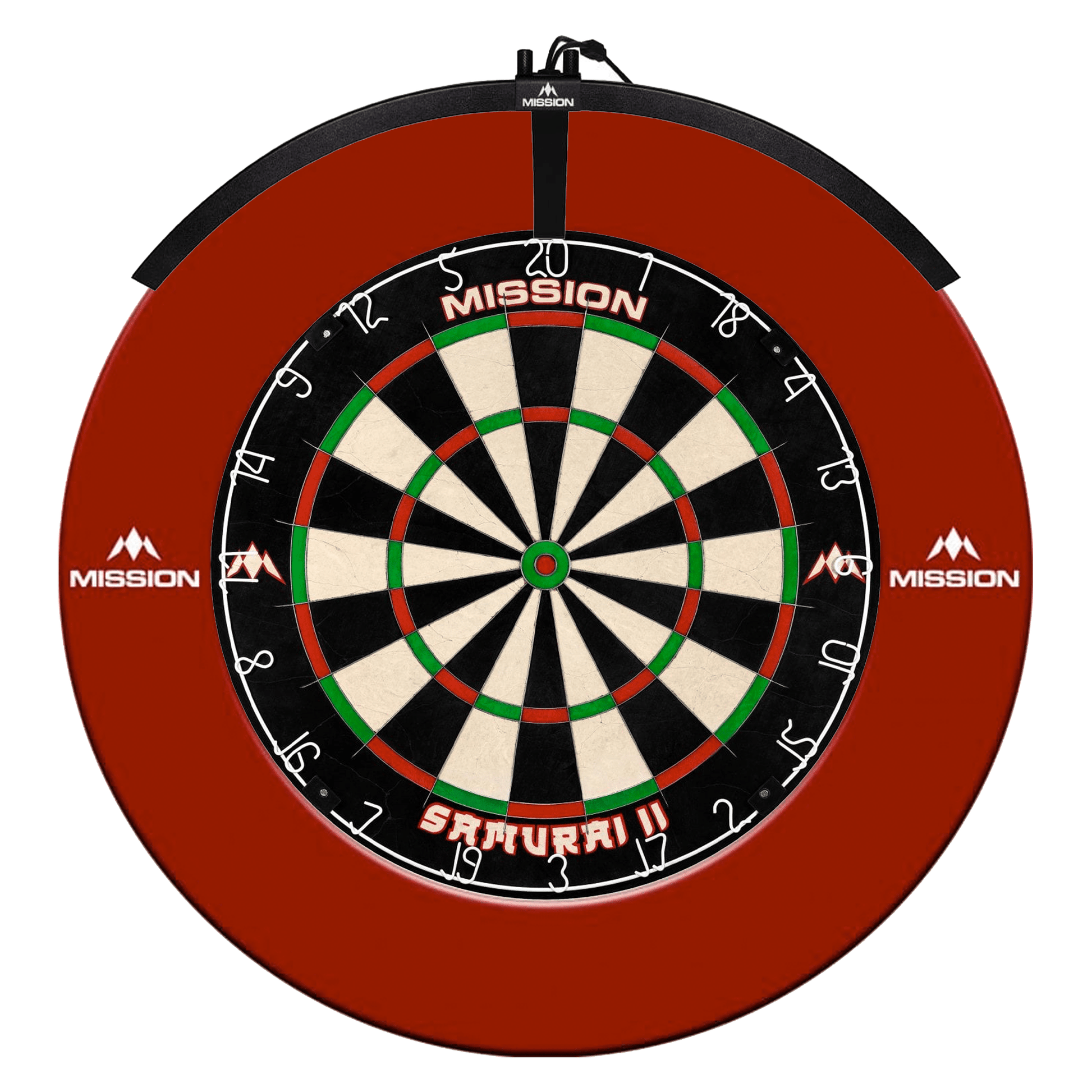 Mission Samurai II Dartboard, Surround & Torus Light Bundle Dartboard Bundles