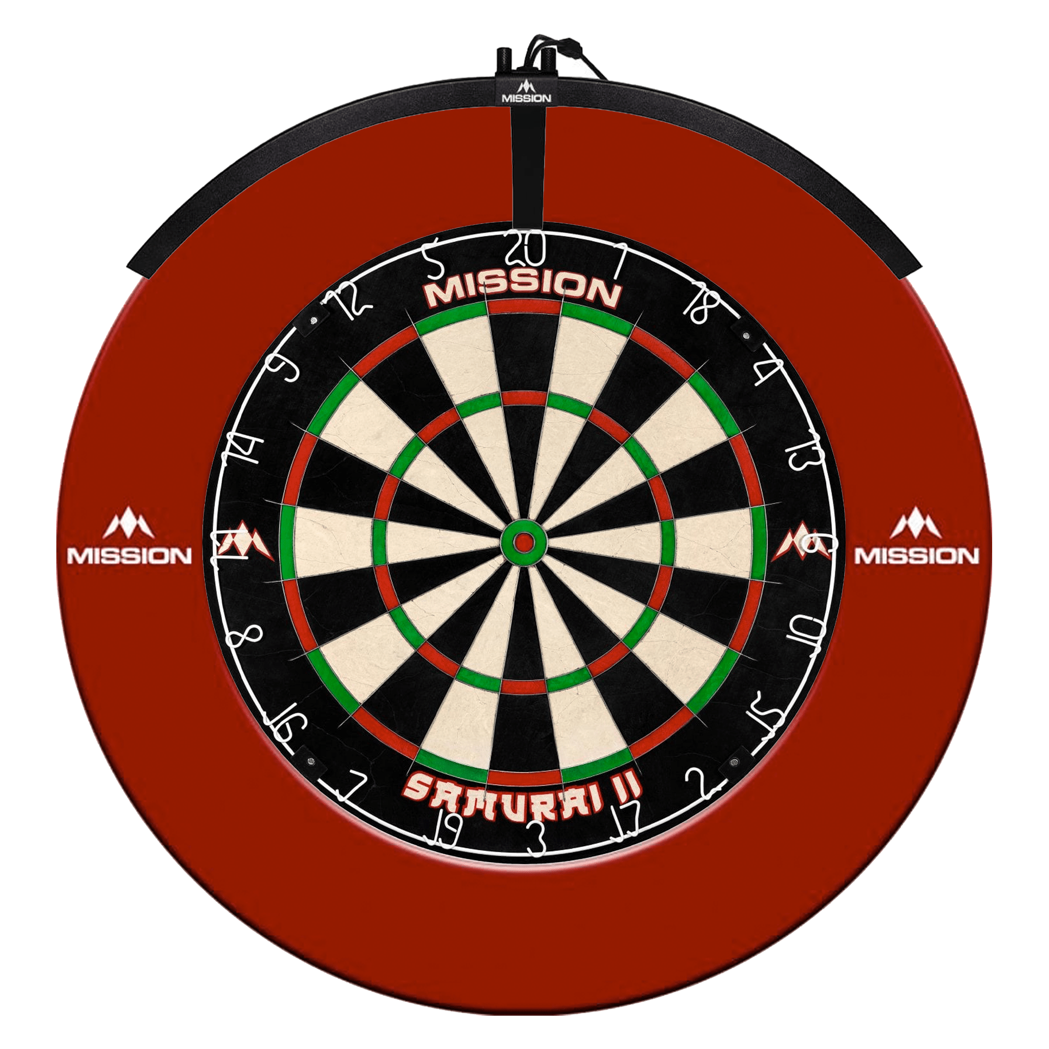 Mission Samurai II Dartboard, Surround & Torus Light Bundle Dartboard Bundles