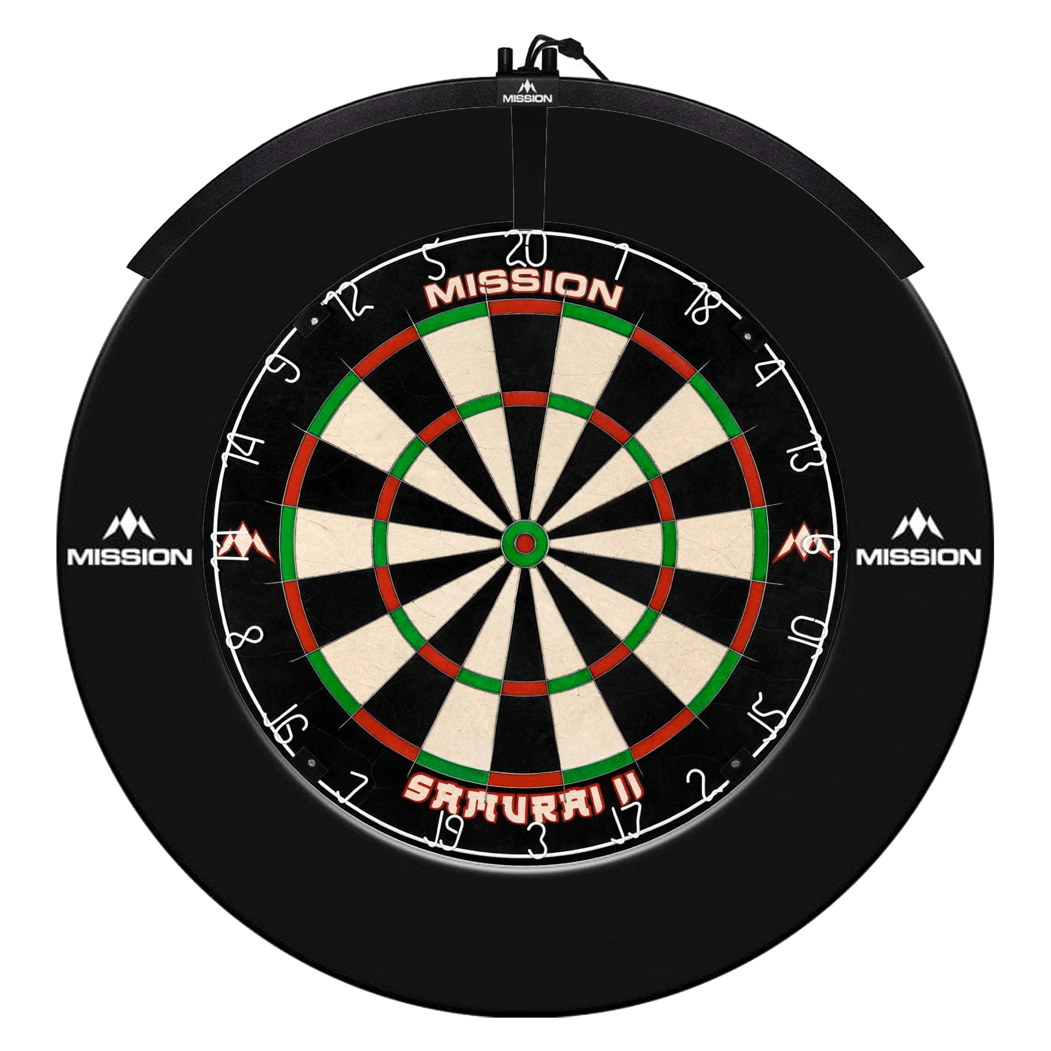 Mission Samurai II Dartboard, Surround & Torus Light Bundle Dartboard Bundles