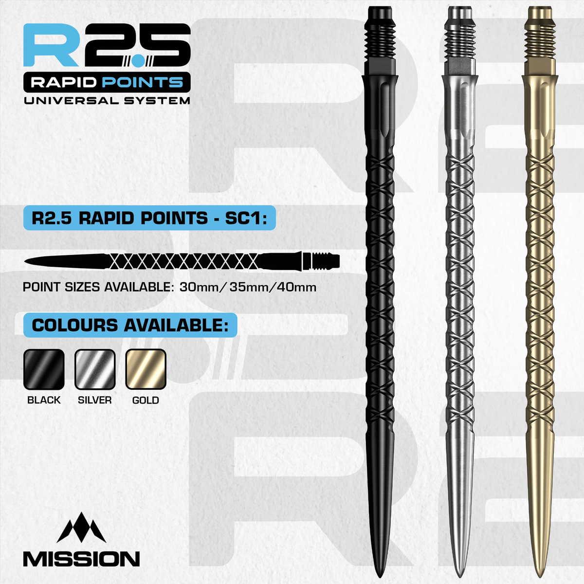 SC1 - R2.5 Rapid Dart Points