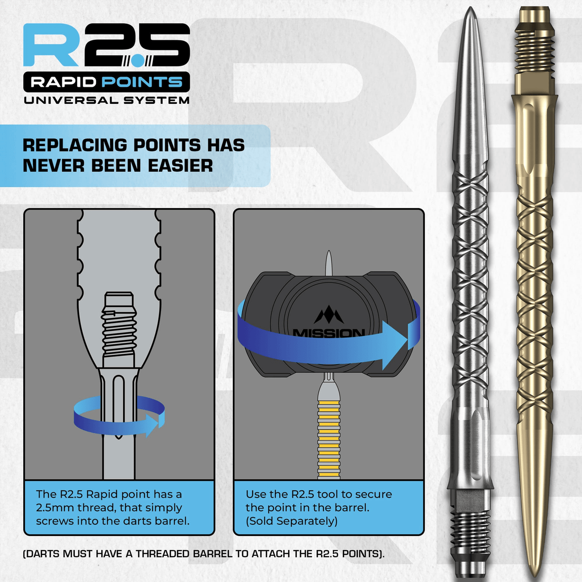 SC1 - R2.5 Rapid Dart Points