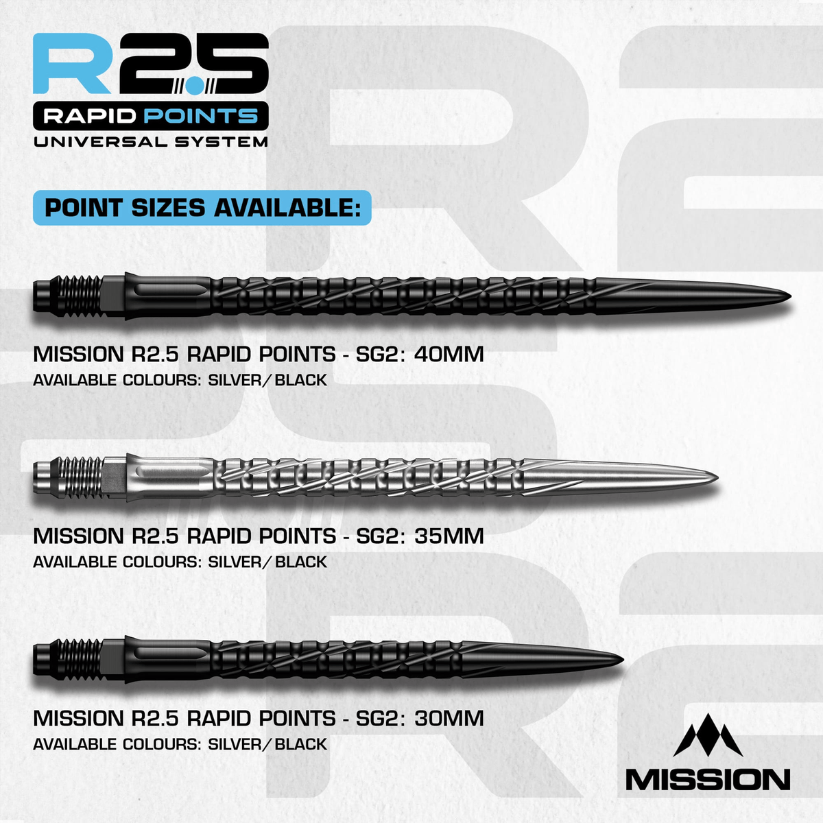 SG2 - R2.5 Rapid Dart Points