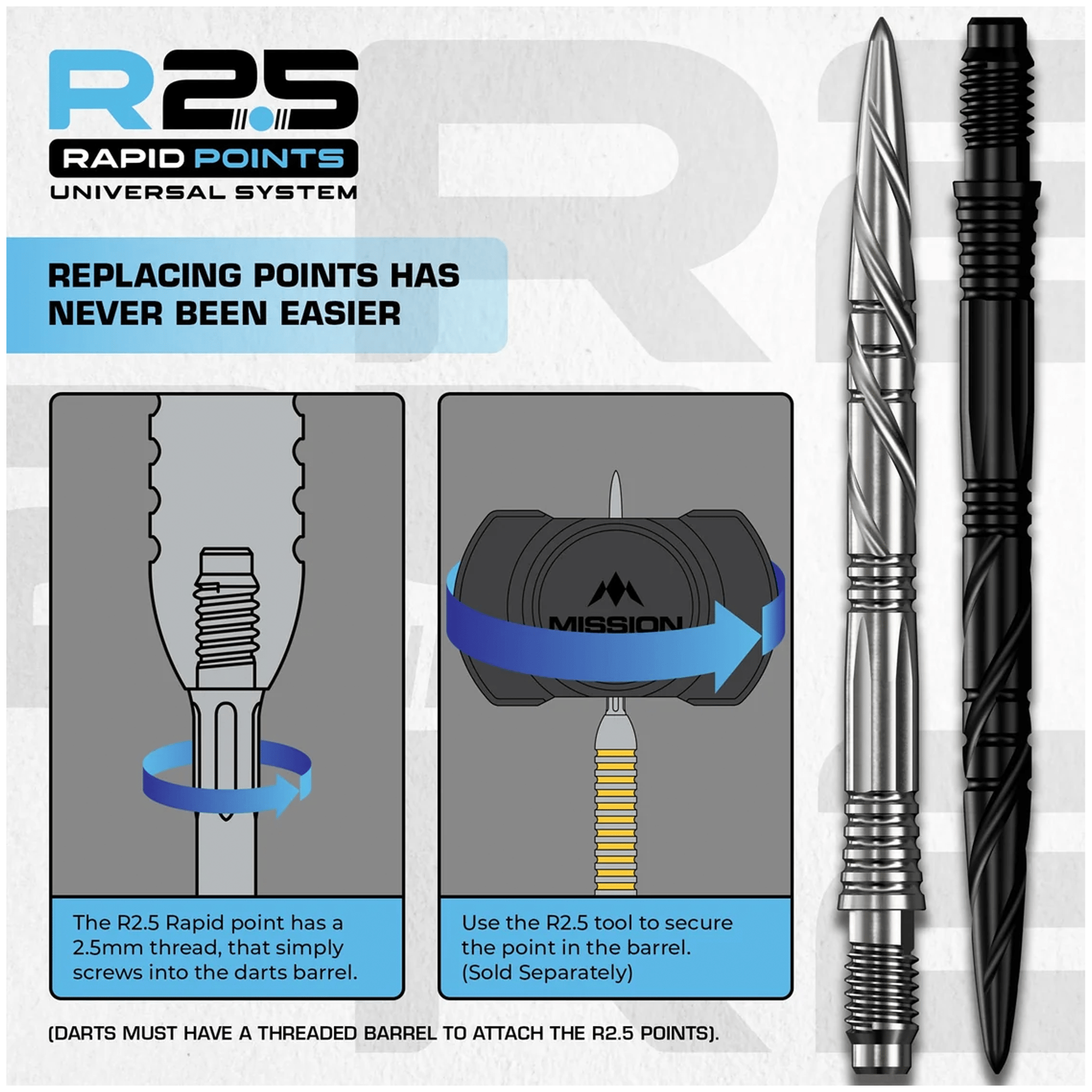 Mission SGV - R2.5 Rapid Dart Points Dart Points
