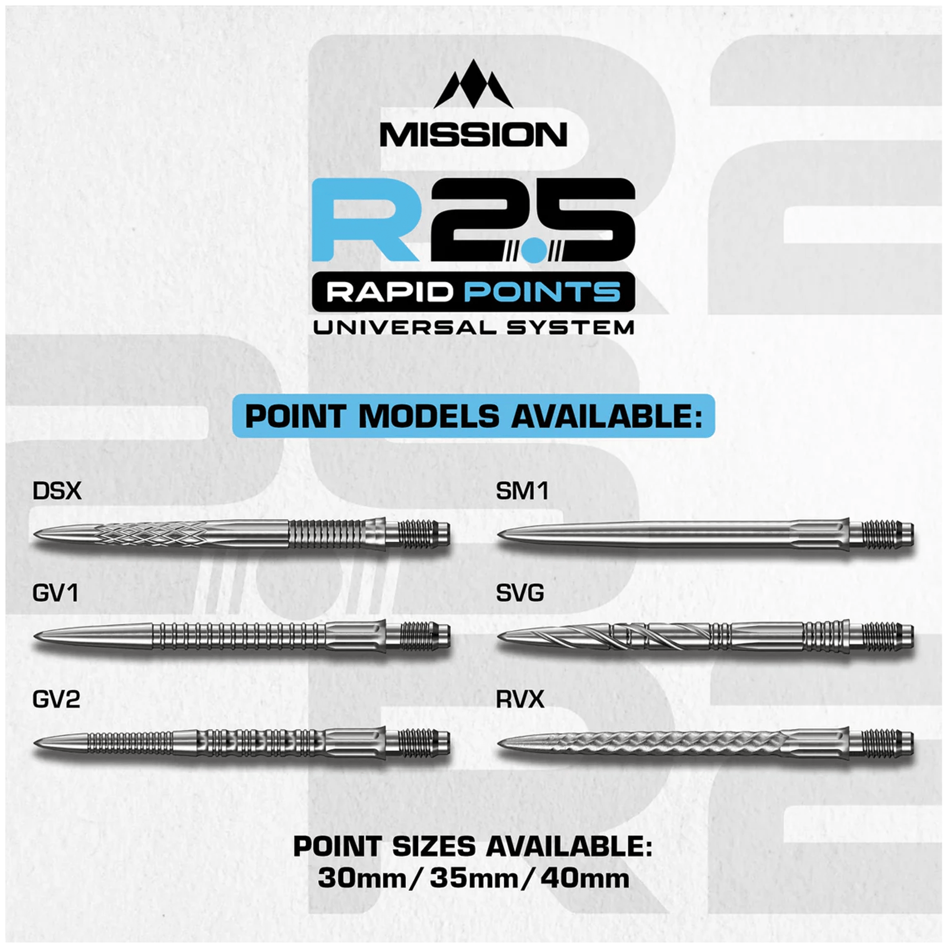 Mission SM1 - R2.5 Rapid Dart Points Dart Points