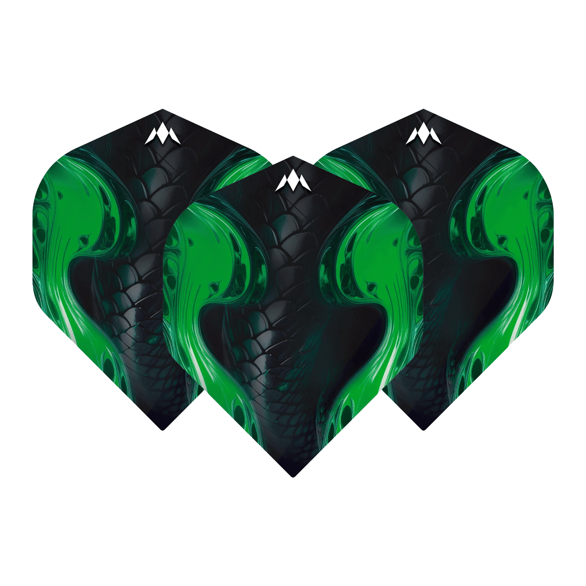 Mission Venom Solo - Dart Flights No. 2 / Black & Green Dart Flights