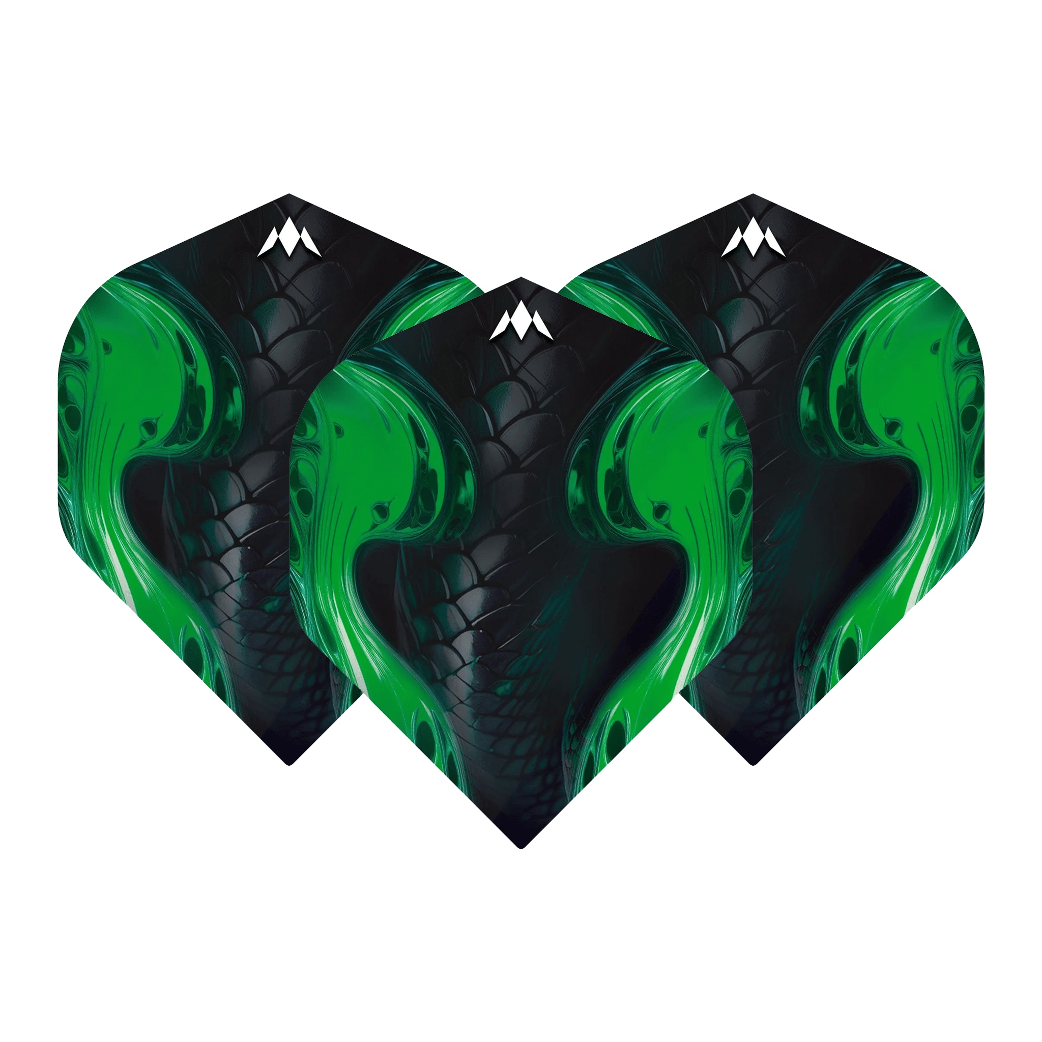 Mission Venom Solo - Dart Flights No. 2 / Black & Green Dart Flights