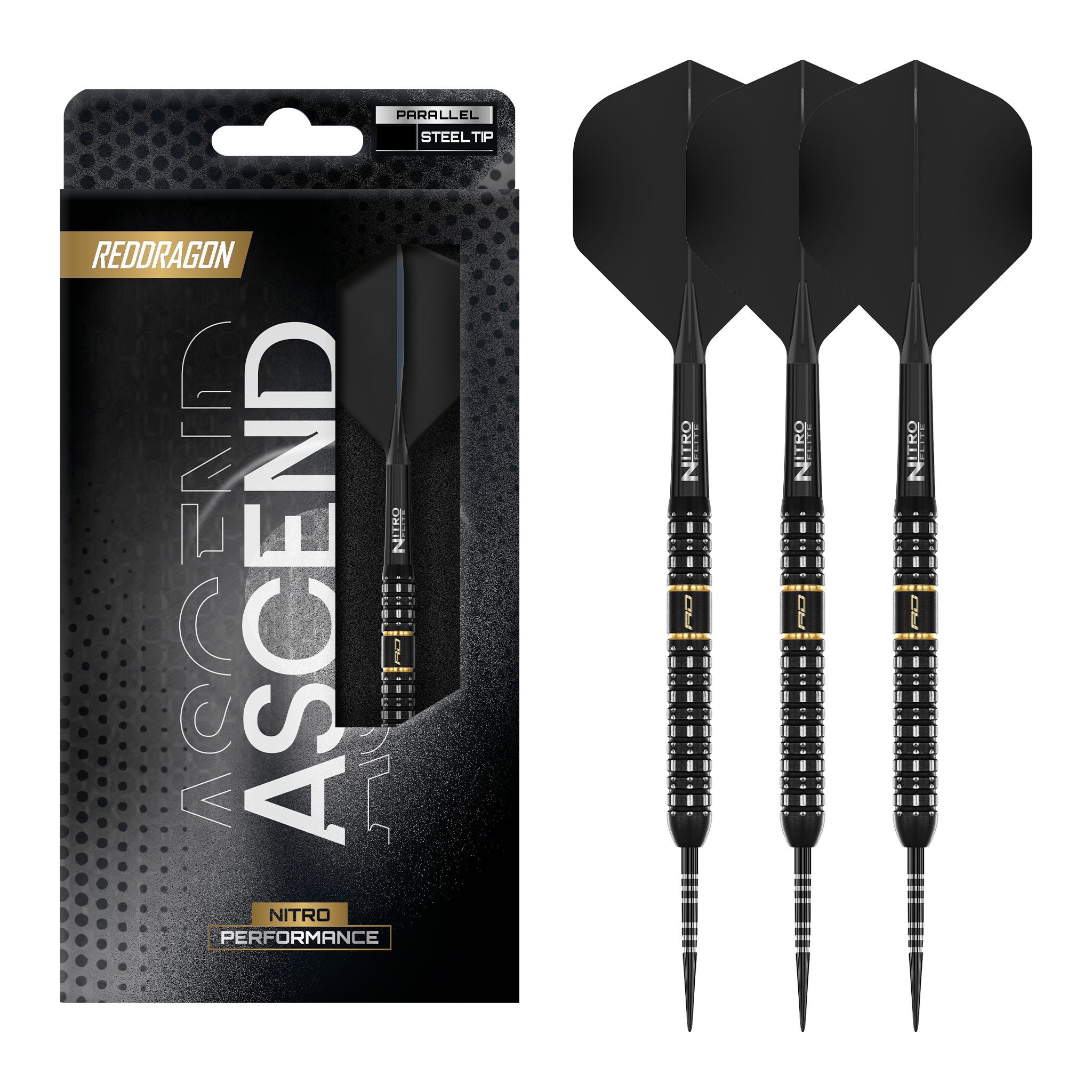 Red Dragon Ascend Parallel - 90% Tungsten Steel Tip Darts 22 Grams Darts