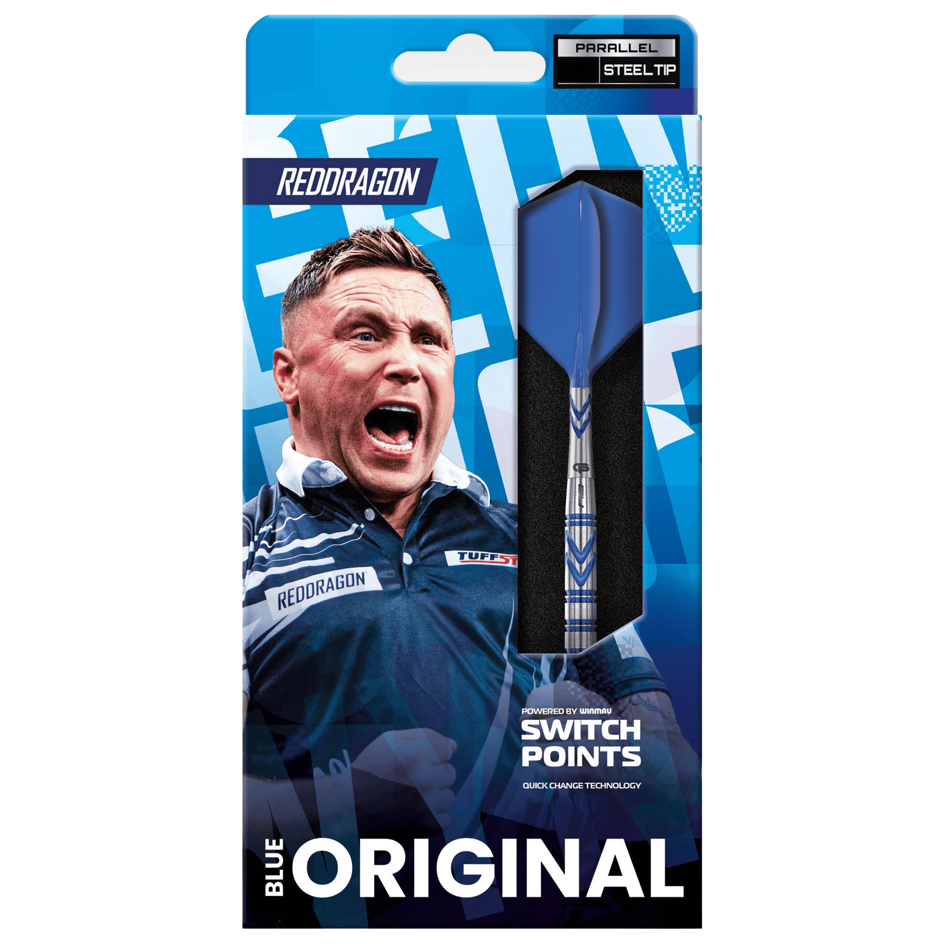 Red Dragon Gerwyn Price Iceman Blue Switch Point - 90% Tungsten Steel Tip Darts Darts