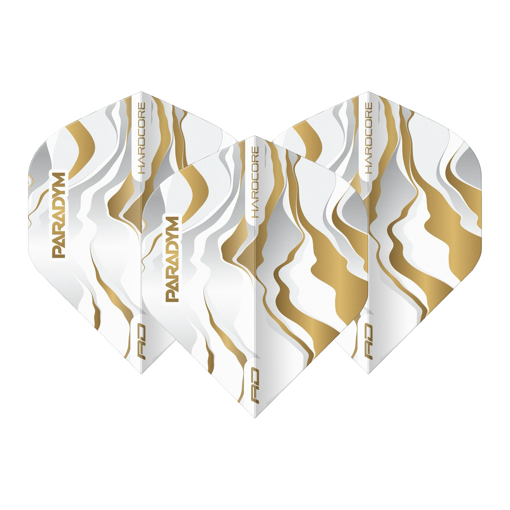 Red Dragon Paradym - Hardcore Dart Flights No. 2 / Gold Flights & Shafts