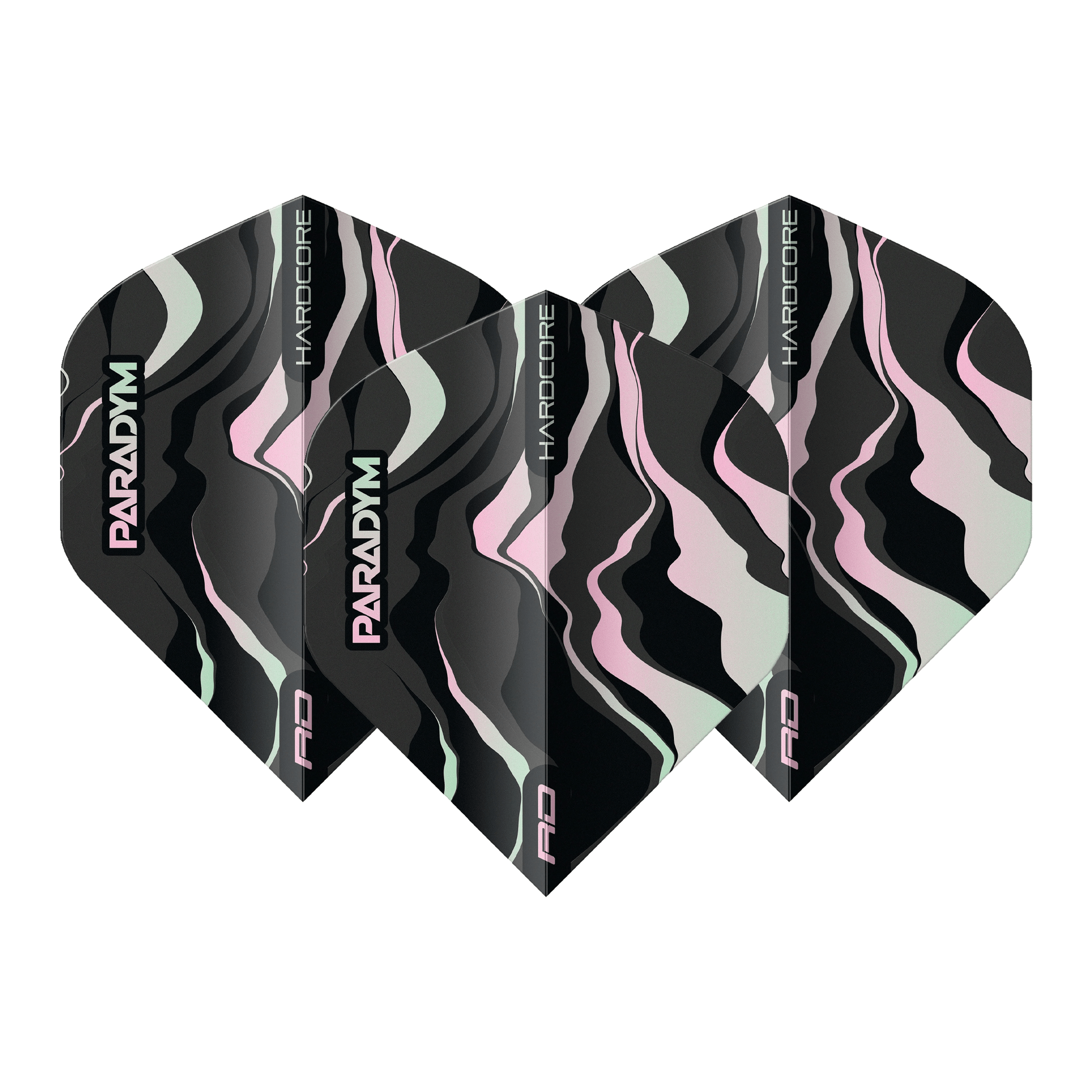 Red Dragon Paradym - Hardcore Dart Flights Standard / Black Flights & Shafts