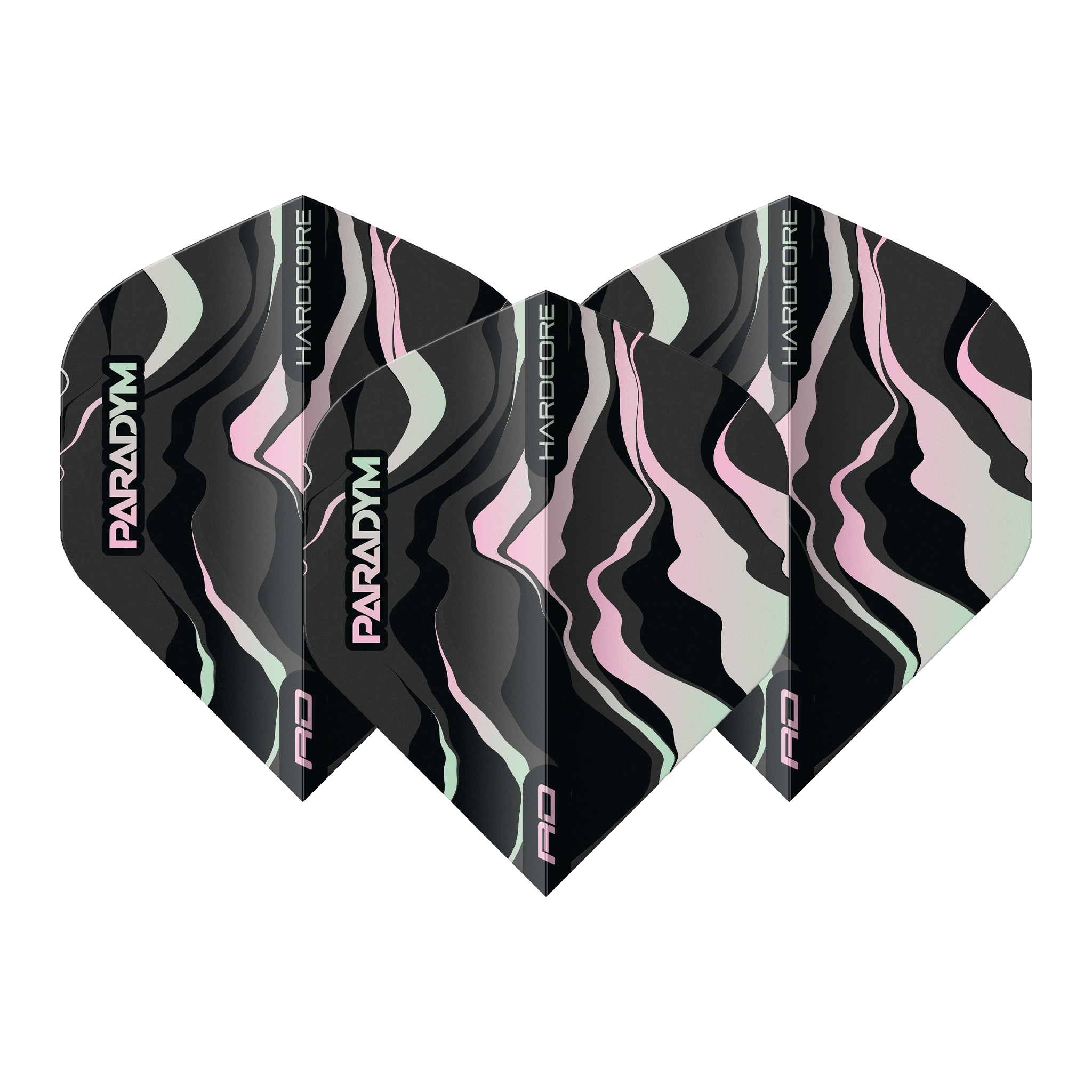 Red Dragon Paradym - Hardcore Dart Flights Standard / Black Flights & Shafts