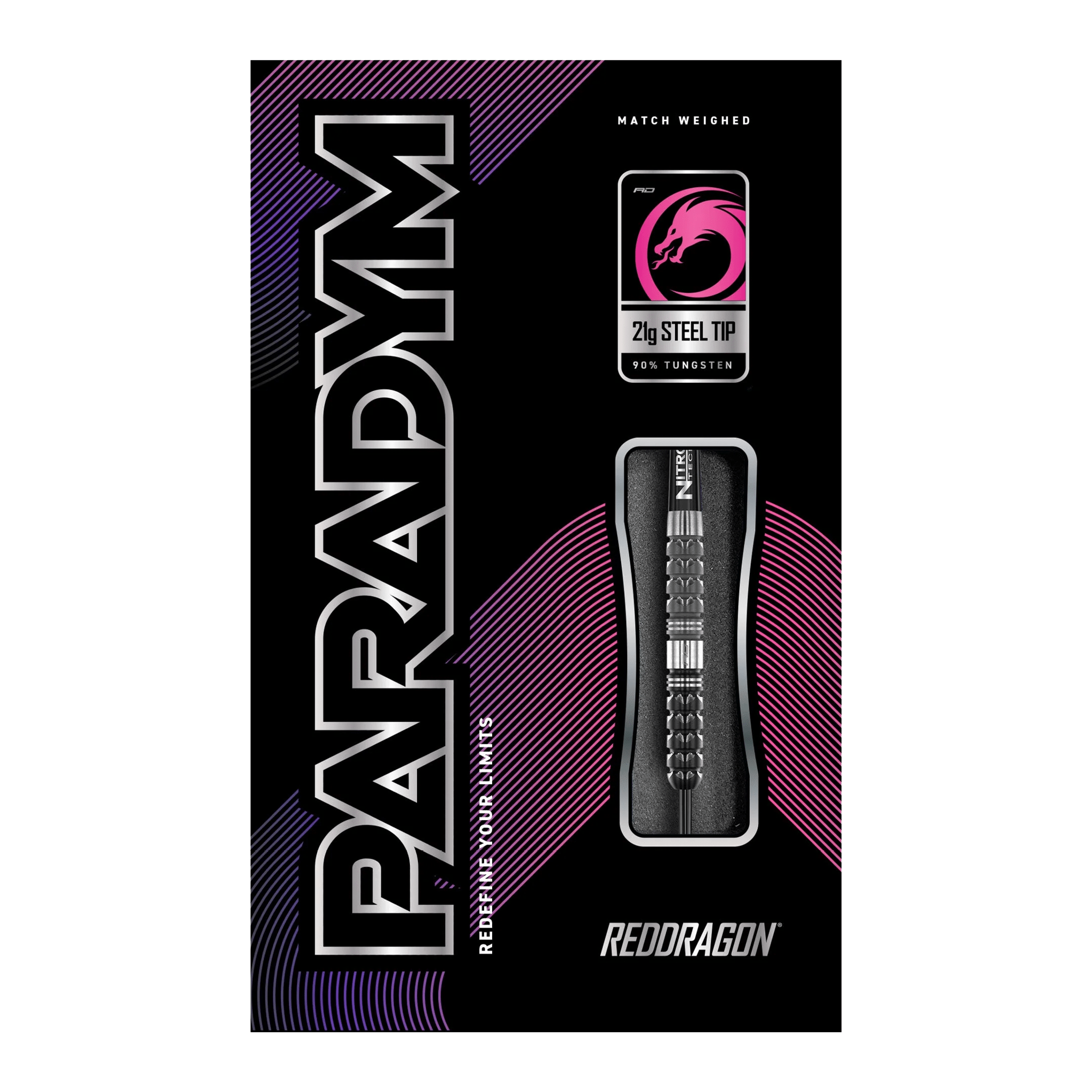 Red Dragon Paradym Parallel - 90% Tungsten Steel Tip Darts Darts