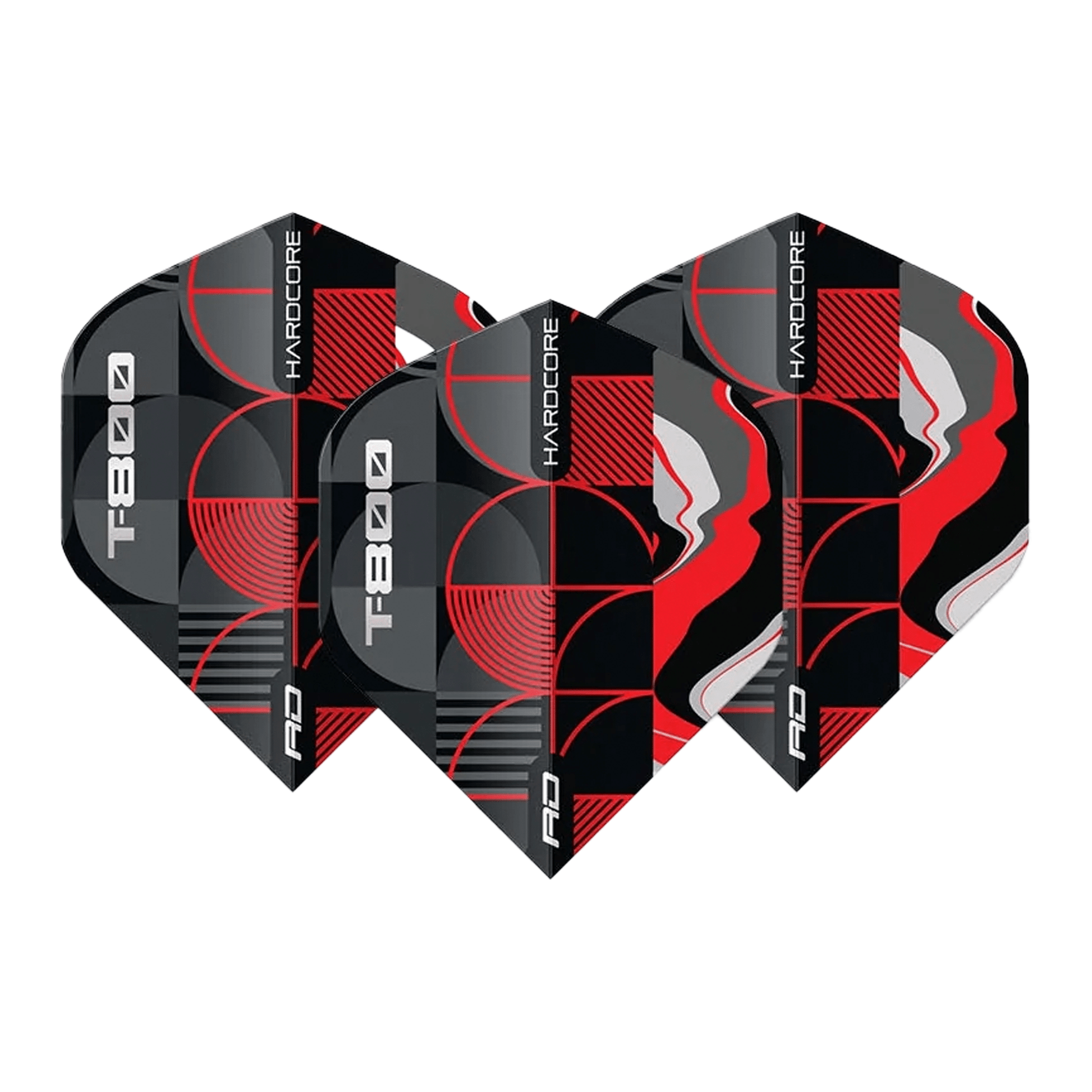 Red Dragon T-800 - Hardcore Dart Flights Standard / Red Flights & Shafts