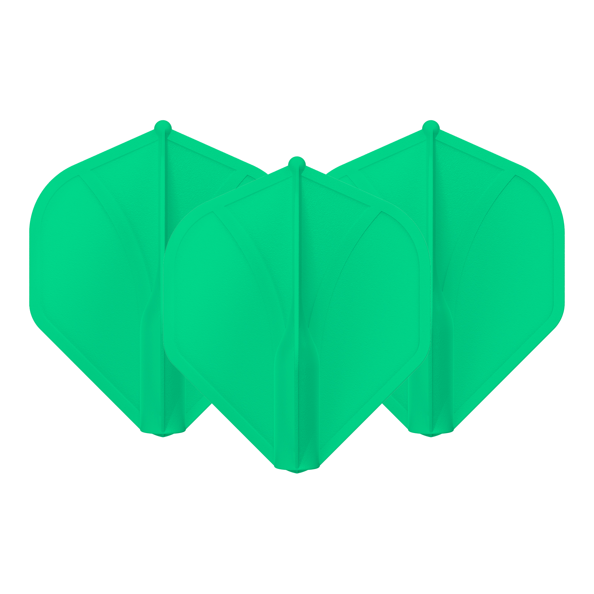 Shot Airfoil - Moulded Dart Flights Standard / Green Flights & Shafts