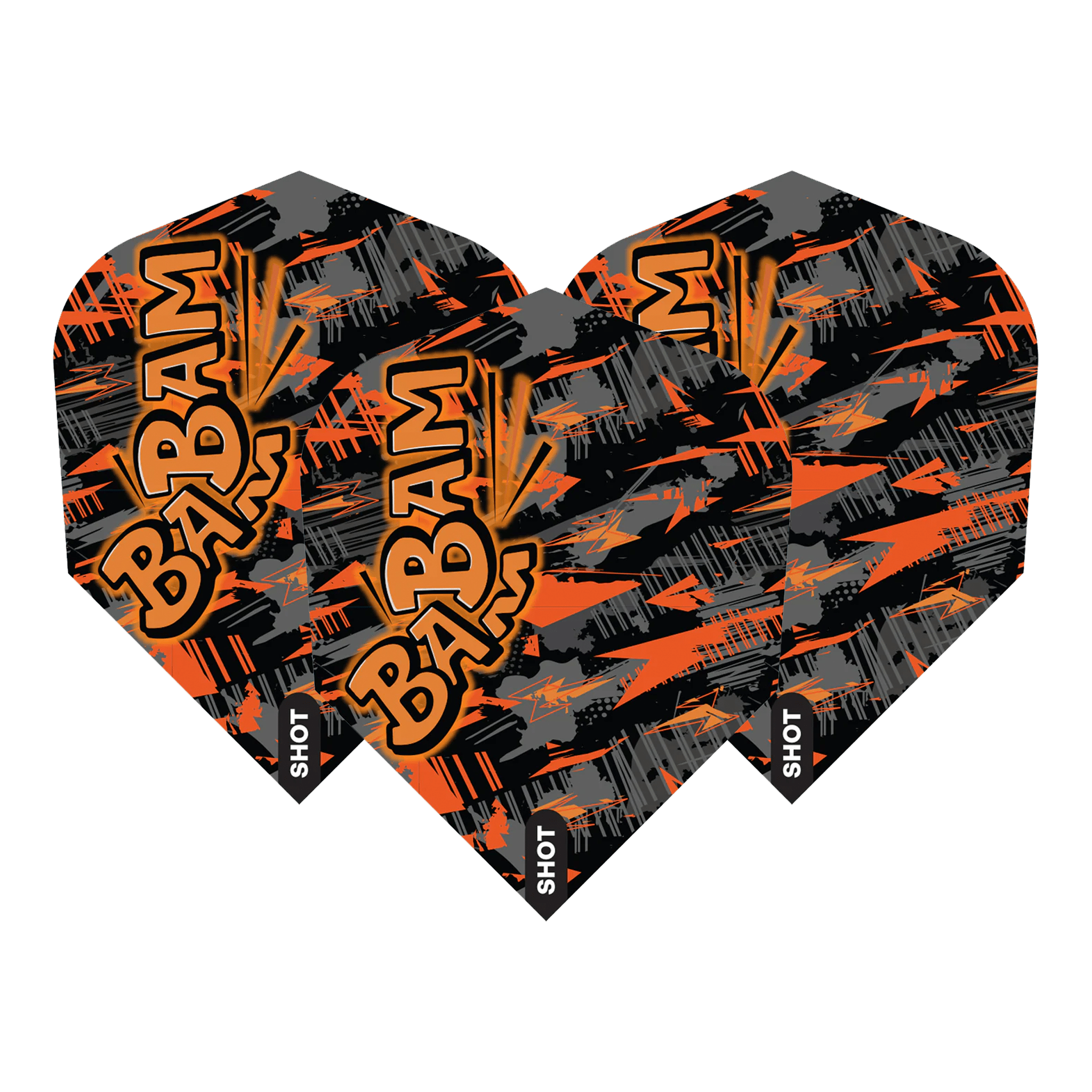 Shot Bradley Brooks - Dart Flights Small Standard / Black & Orange Flights & Shafts