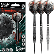 Shot Gnarly Smasha - 90% Tungsten Steel Tip Darts 23 Grams Darts