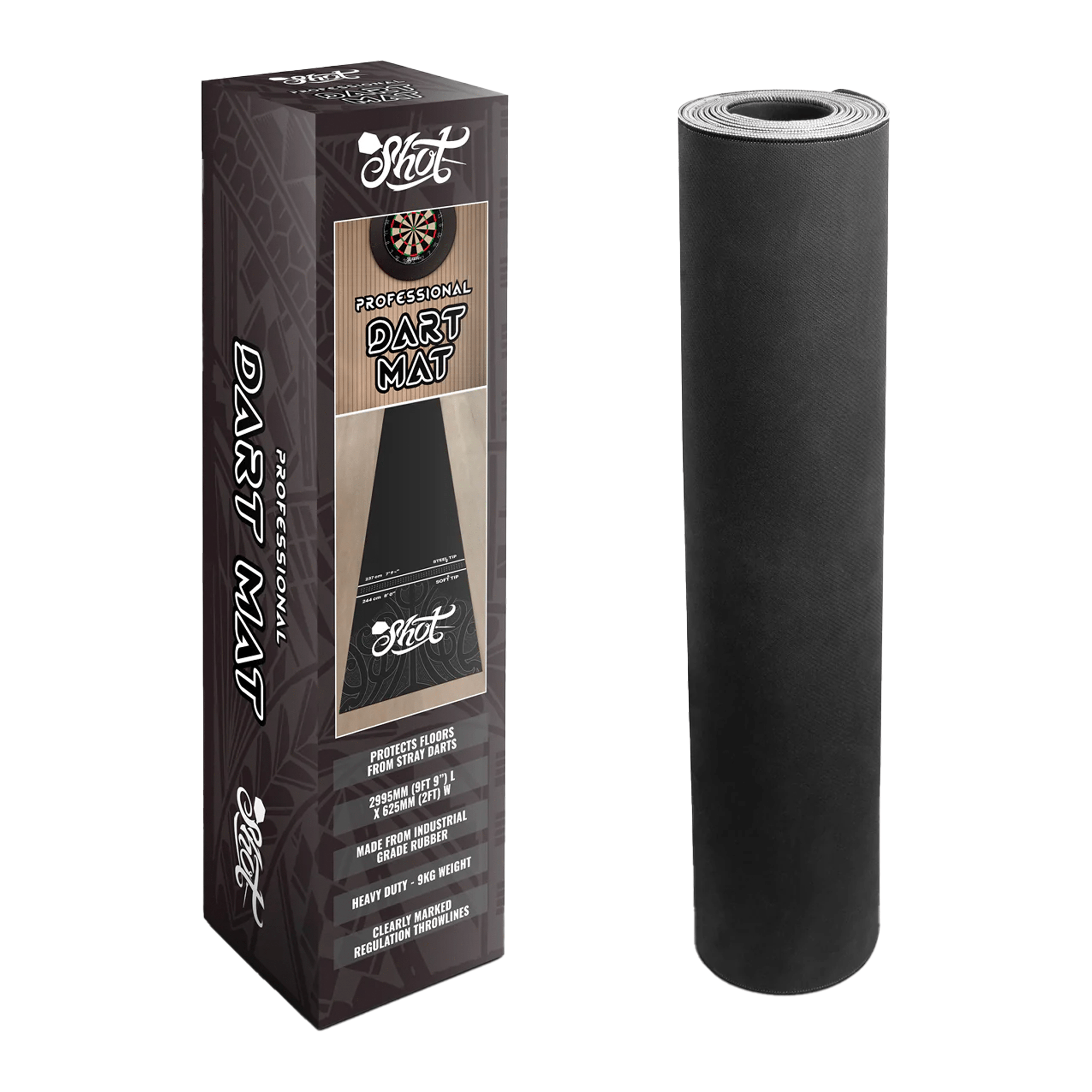 Shot Heavy Duty Rubber Dart Mat Boards