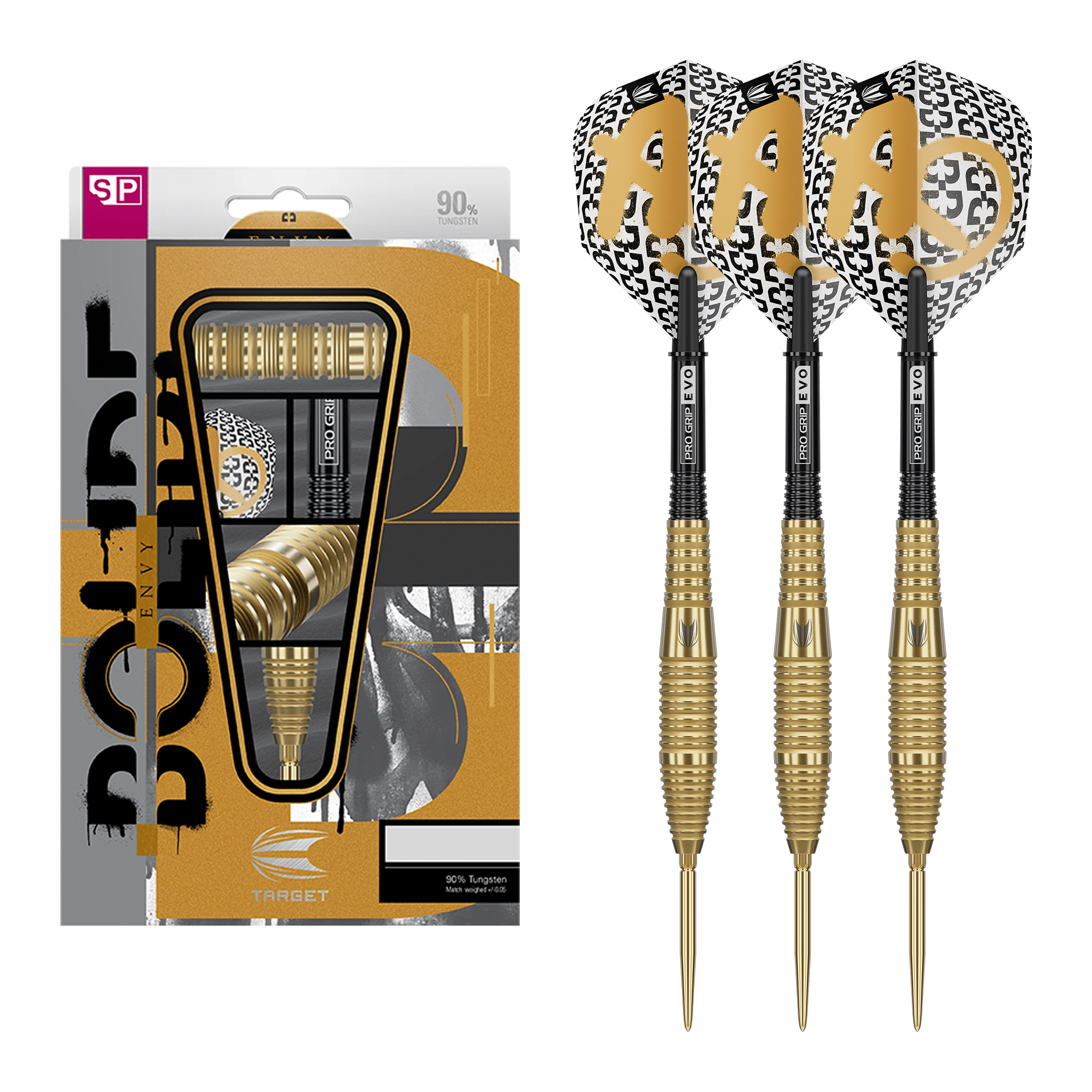 Target Bolide Envy 05 Swiss Point - 90% Tungsten Steel Tip Darts 22 Grams Darts