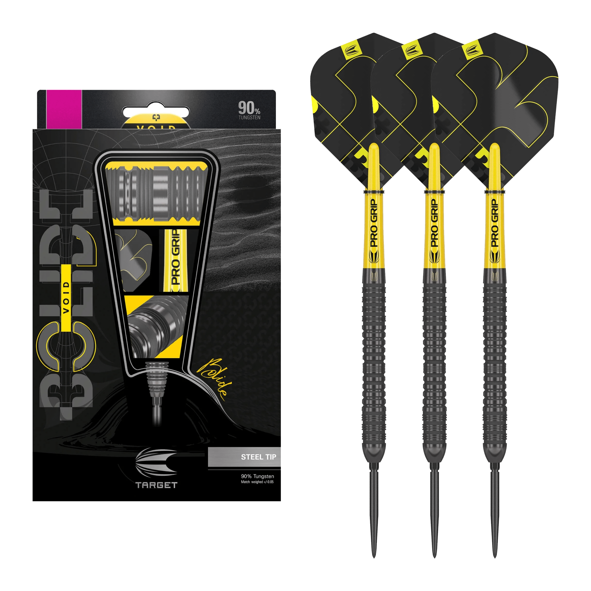 Target Bolide Void 04 Swiss Point - 90% Tungsten Steel Tip Darts 21 Grams Darts