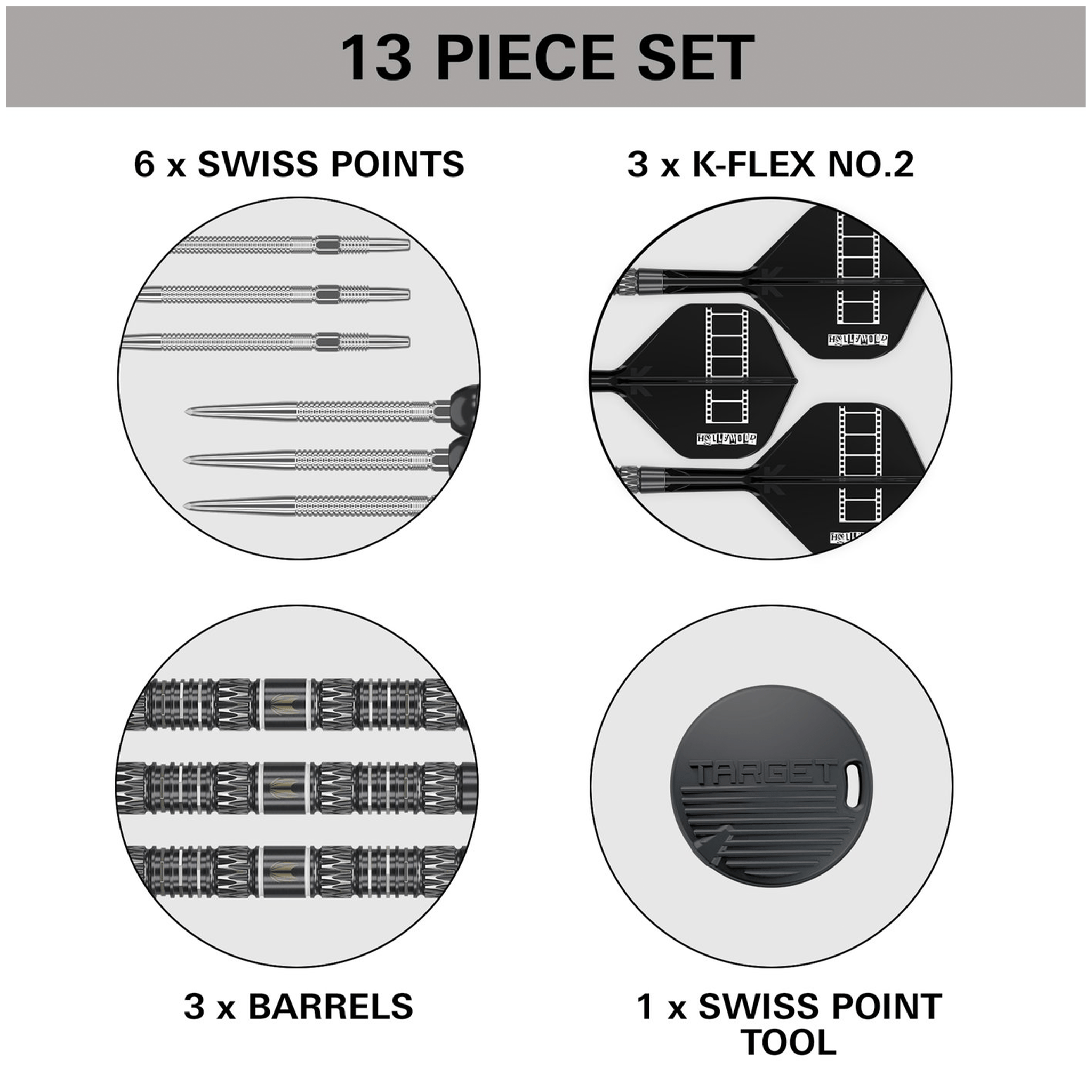 Target Chris Dobey 95K Swiss Point - 95% Tungsten Steel Tip Darts Darts
