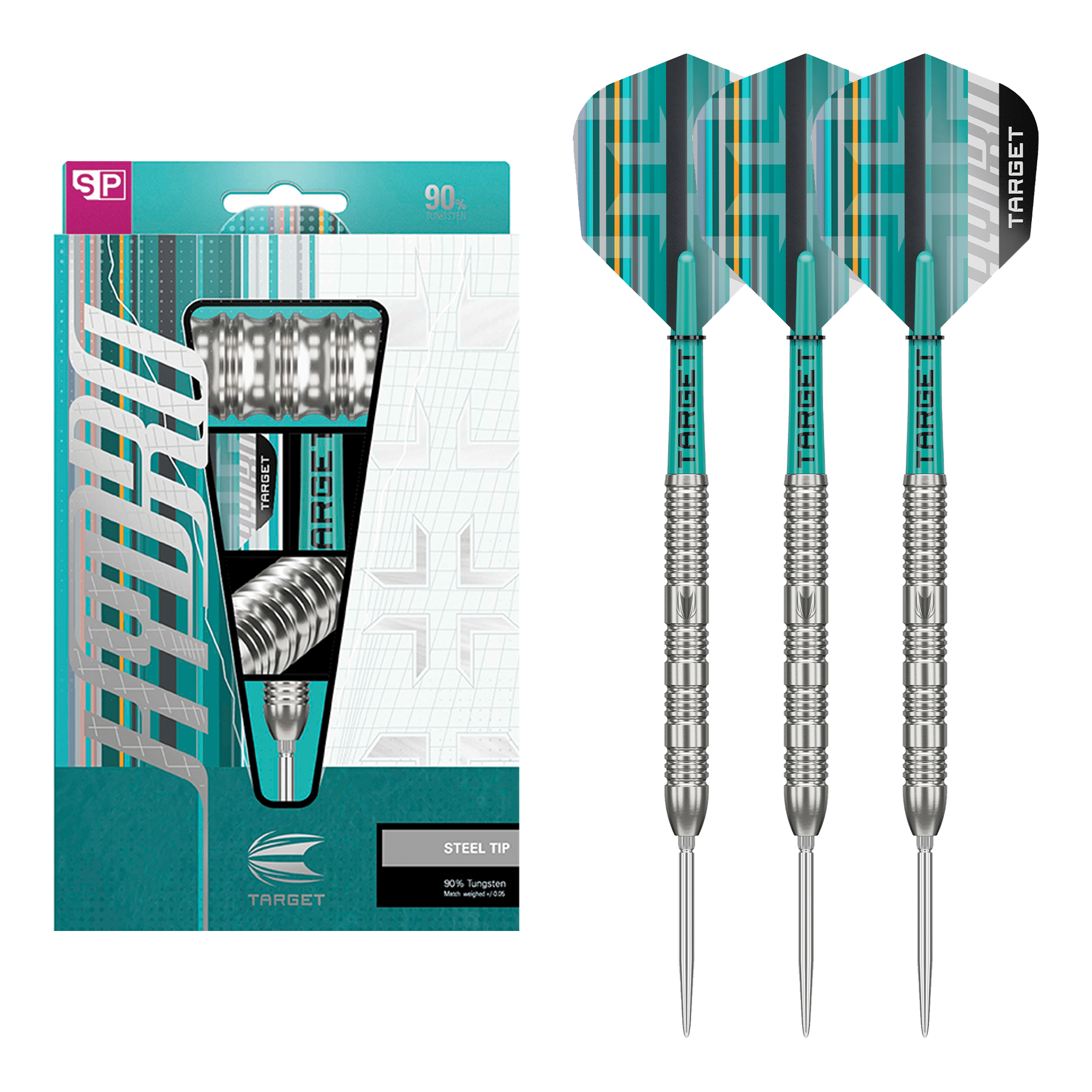 Target Hydro 02 Swiss Point - 90% Tungsten Steel Tip Darts 21 Grams Darts