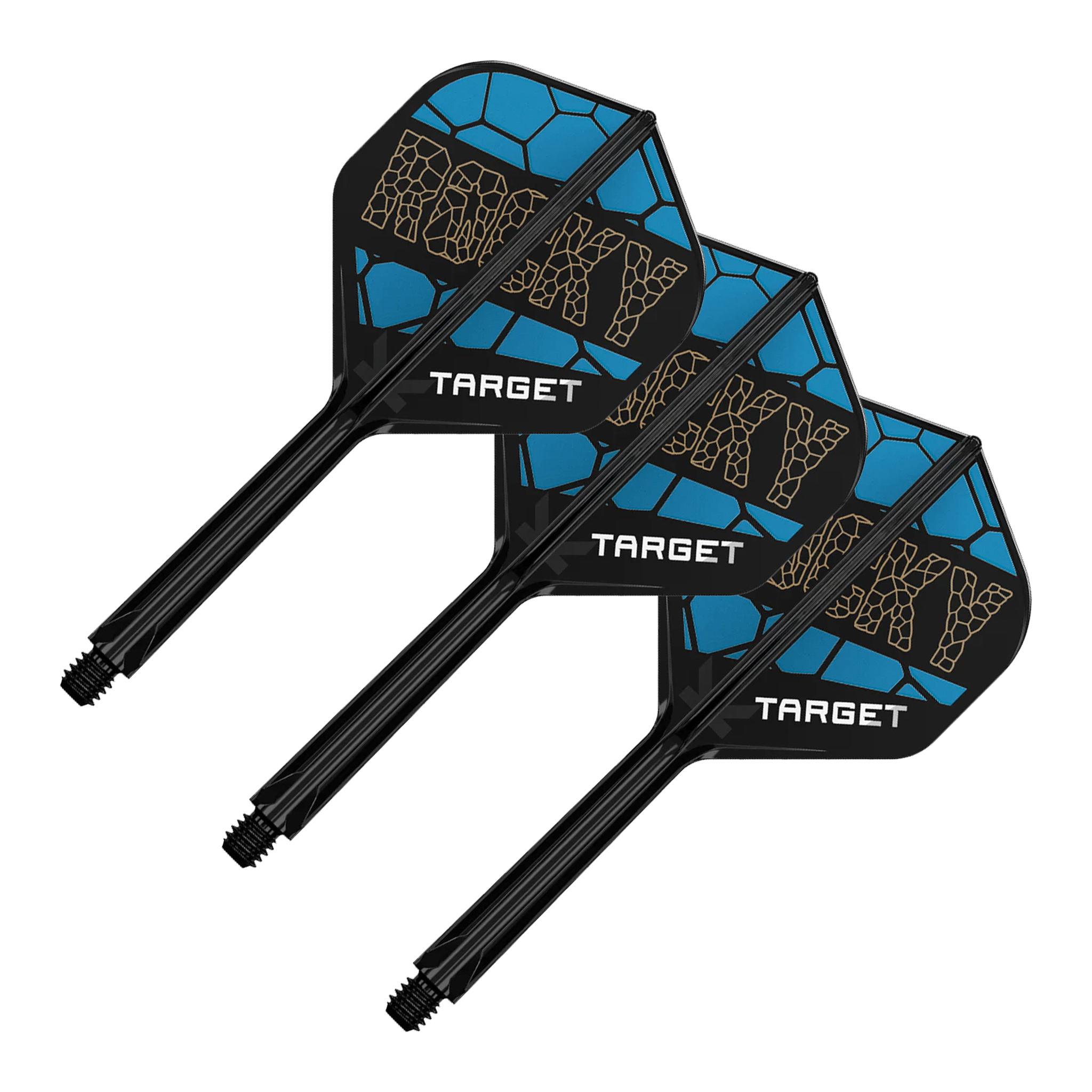 Target Josh Rock K-Flex - All In One Flight & Shaft No. 2 / Medium (33mm) / Black Flights & Shafts