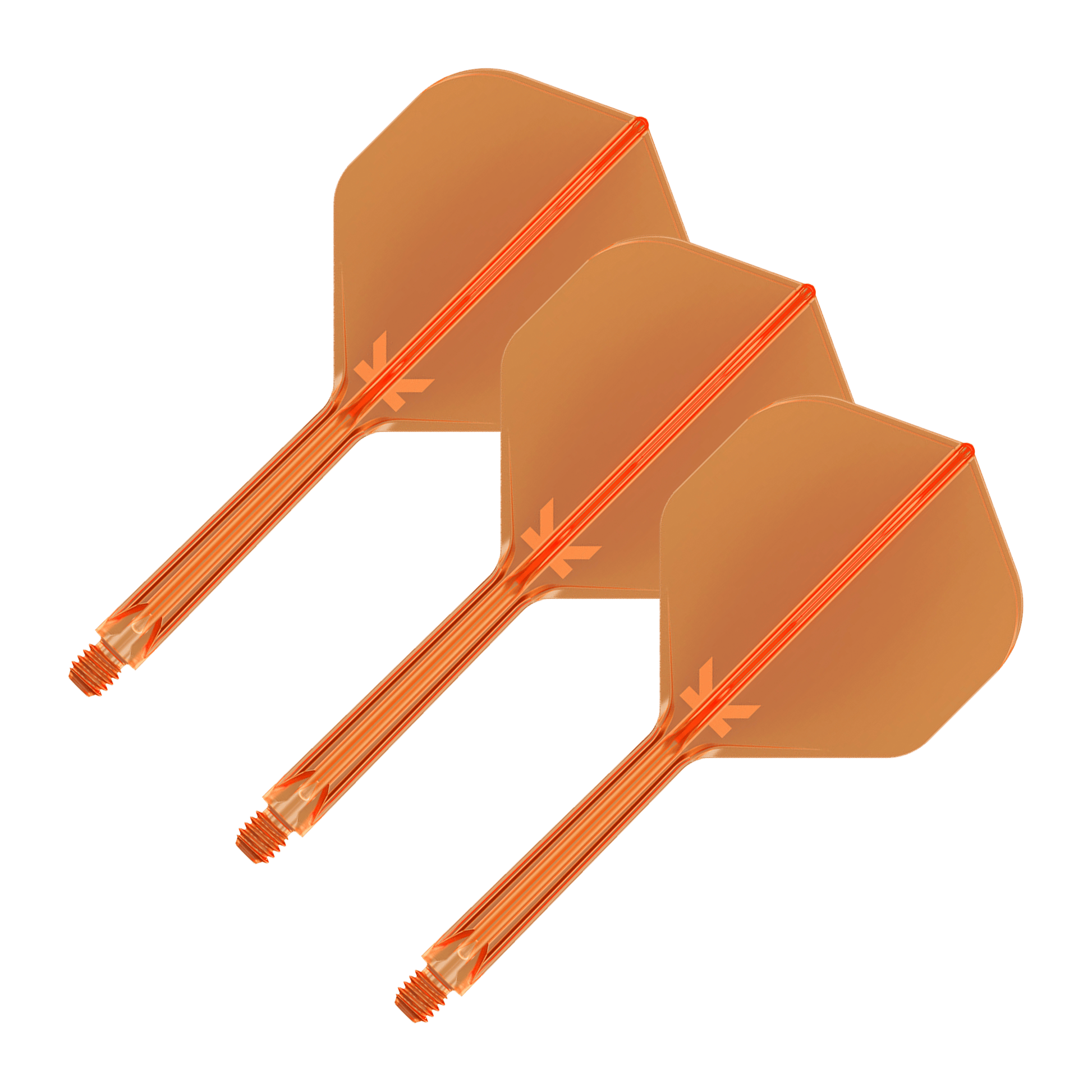Target K-Flex - All In One Flight & Shaft No. 2 / Medium (33mm) / Neon Orange Flights & Shafts