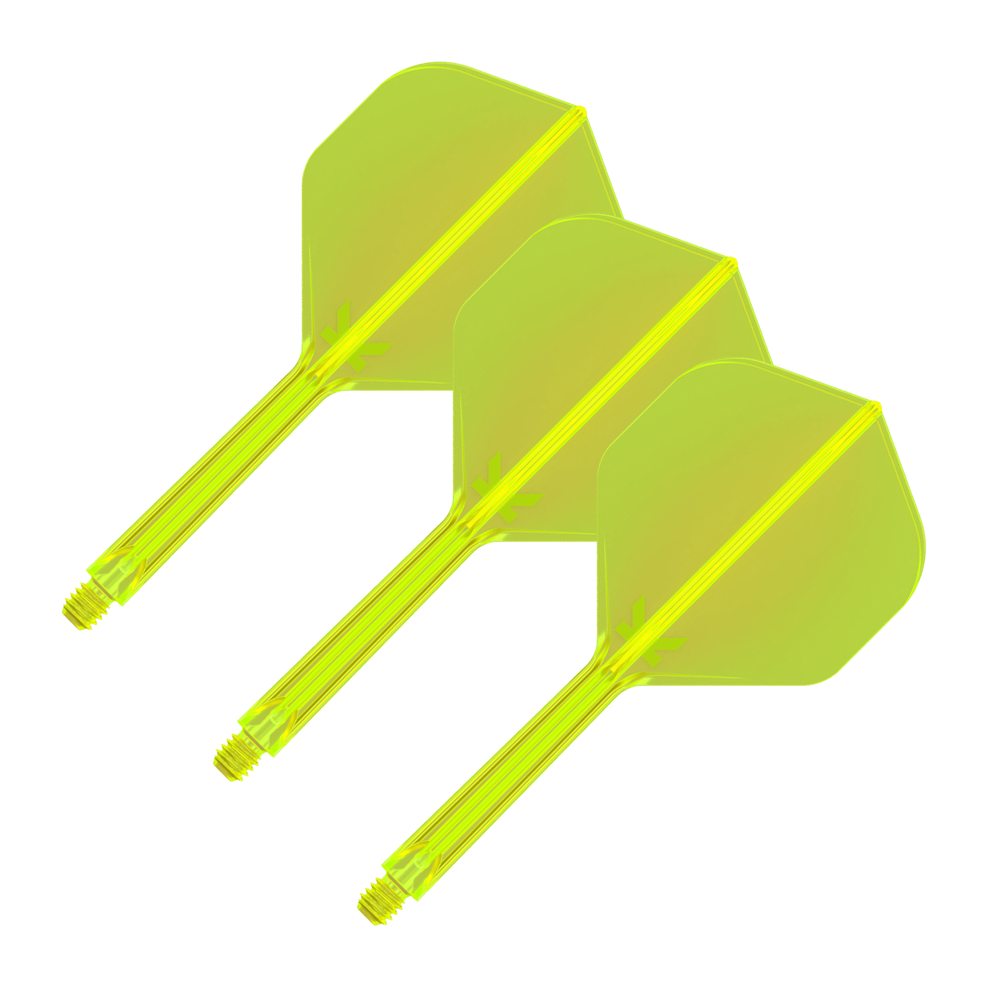 Target K-Flex - All In One Flight & Shaft No. 2 / Medium (33mm) / Neon Yellow Flights & Shafts