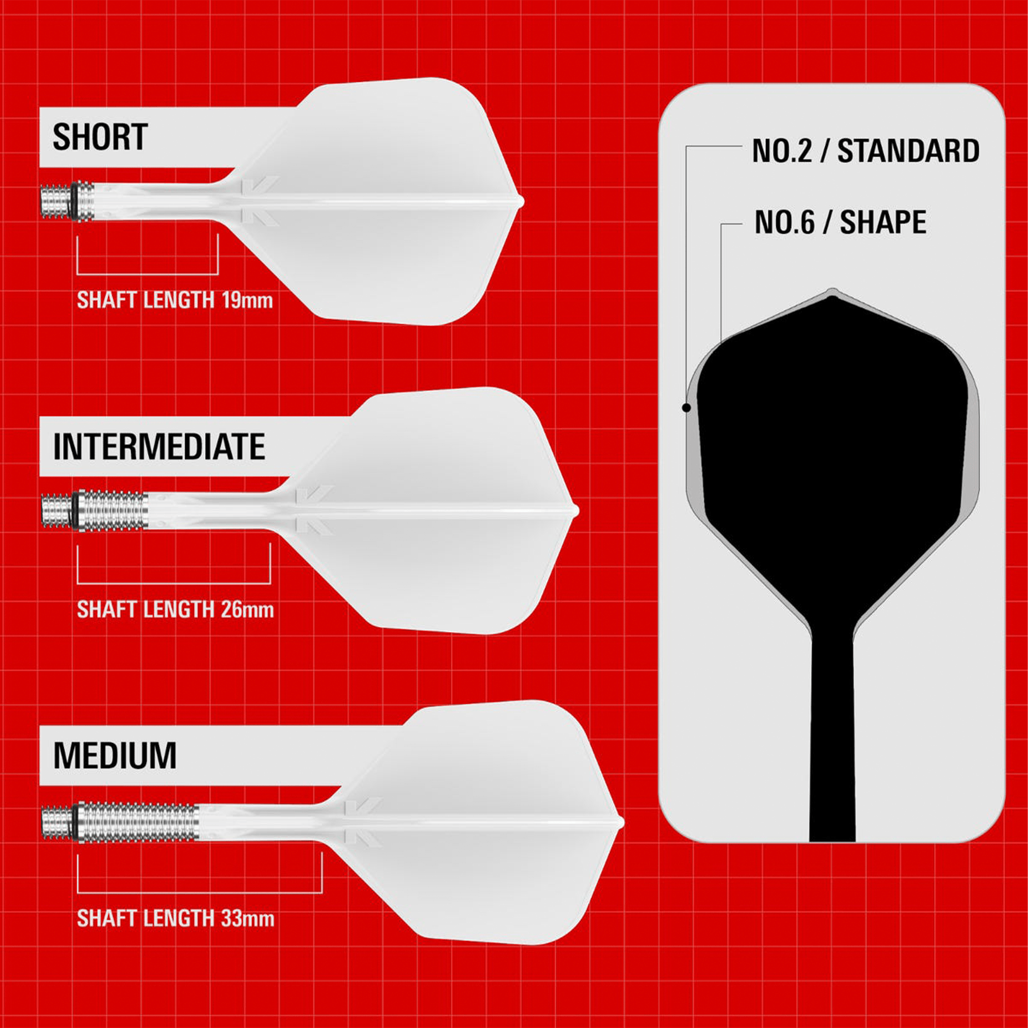 Target K-Shift - All In One Flight & Shaft Flights & Shafts
