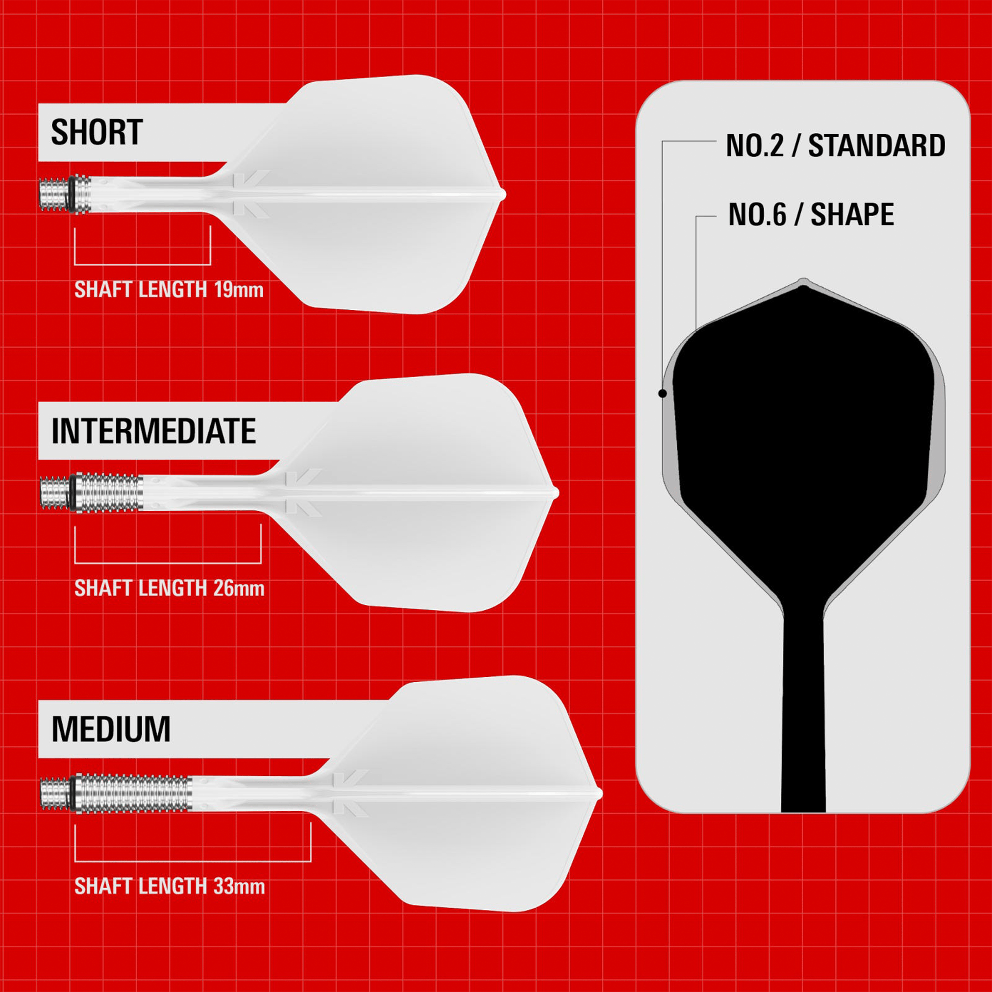 Target K-Shift - All In One Flight & Shaft Flights & Shafts