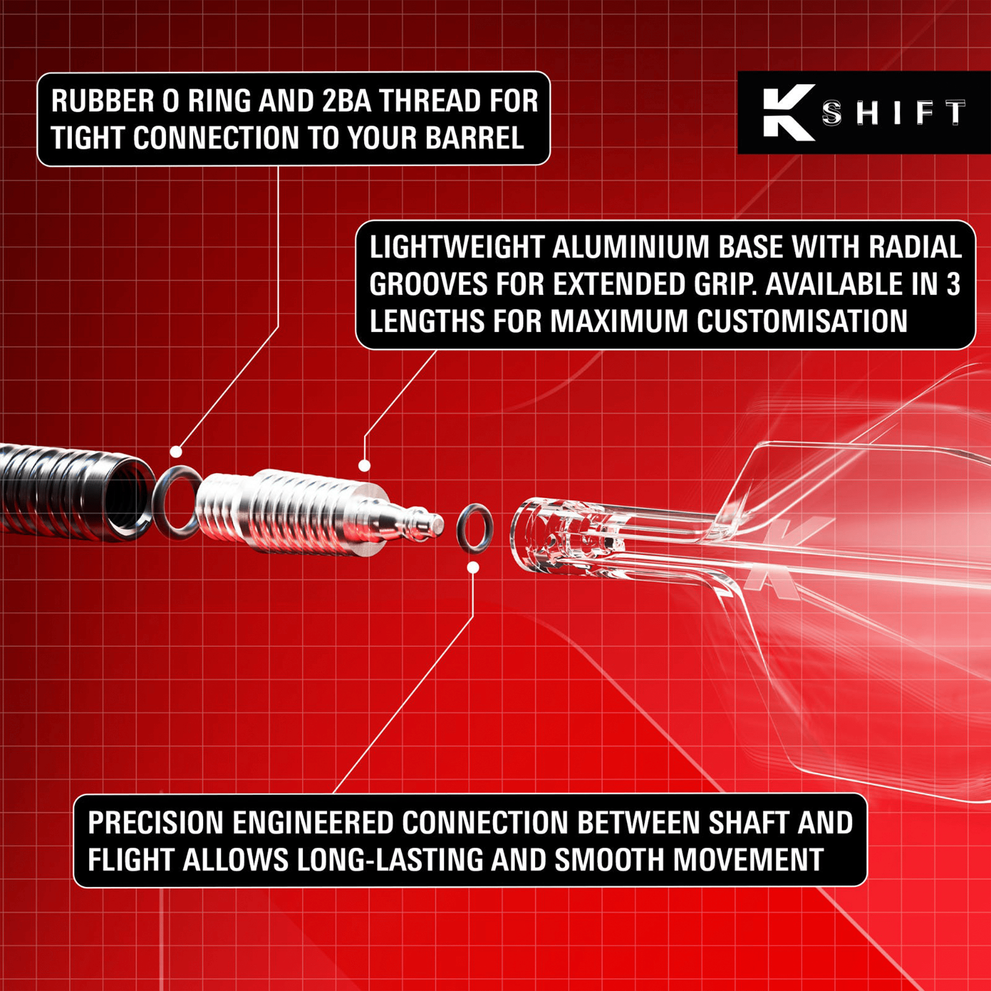 Target K-Shift - All In One Flight & Shaft Flights & Shafts