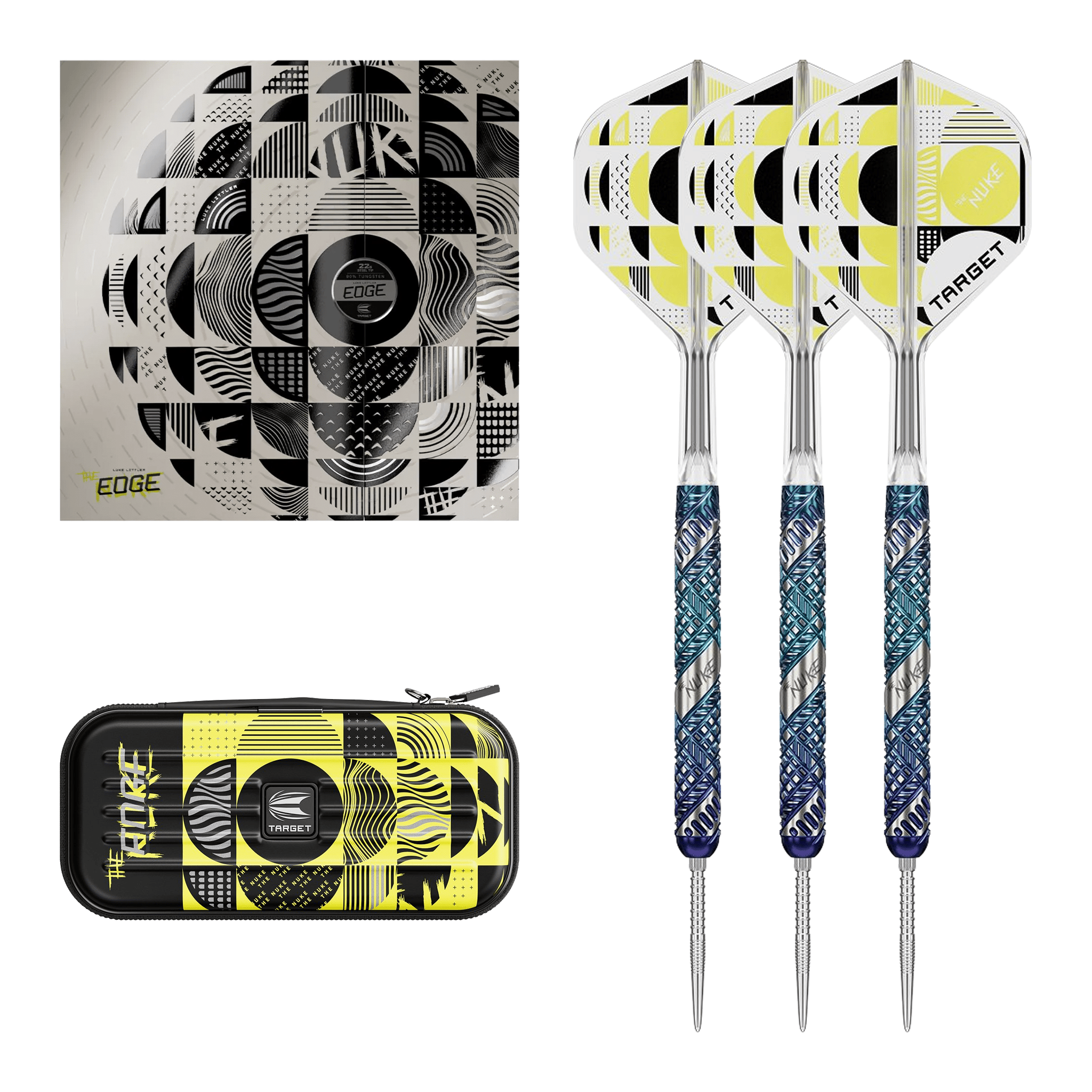 Target Luke Littler Edge Swiss Point - 95% Tungsten Steel Tip Darts 22 Grams Darts