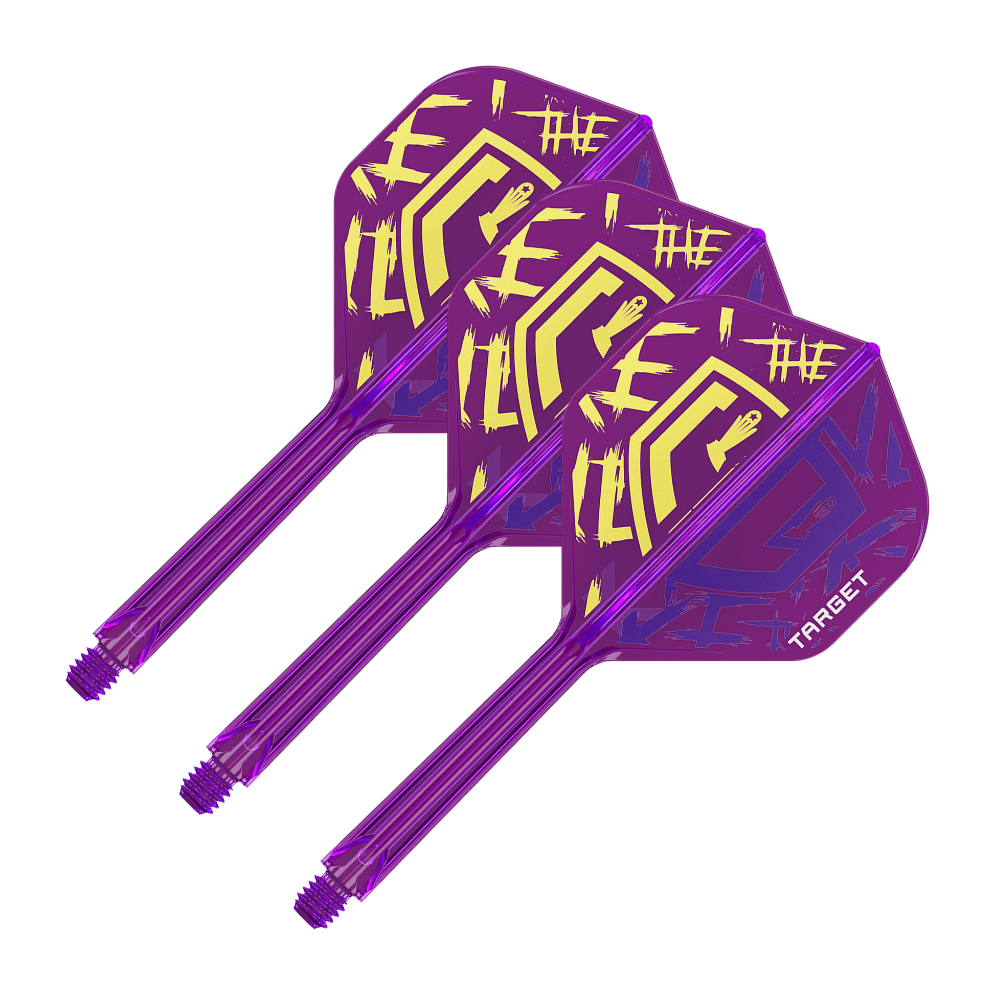 Target Luke Littler World Champion K-Flex - All In One Flight & Shaft No. 2 / Medium (33mm) / Purple Flights & Shafts