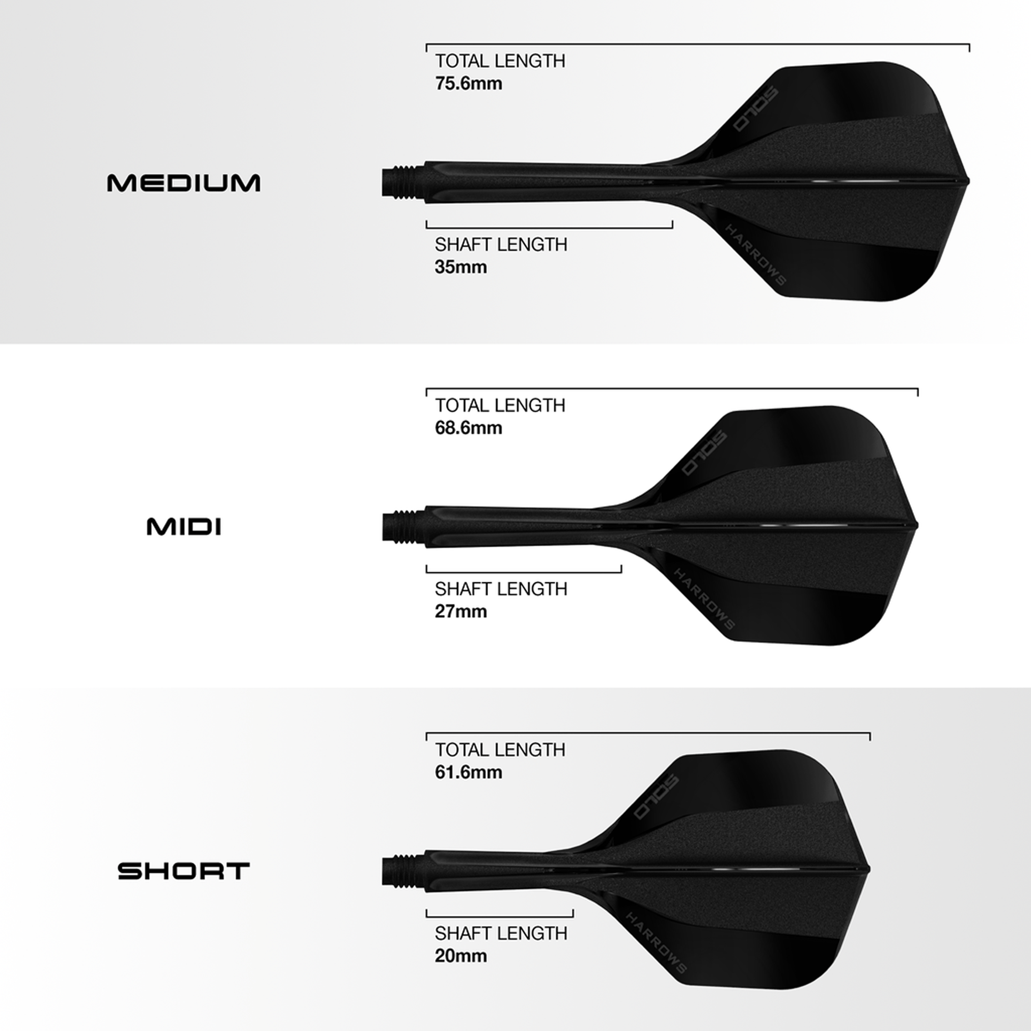 Target Solo - All In One Flight & Shaft Flights & Shafts