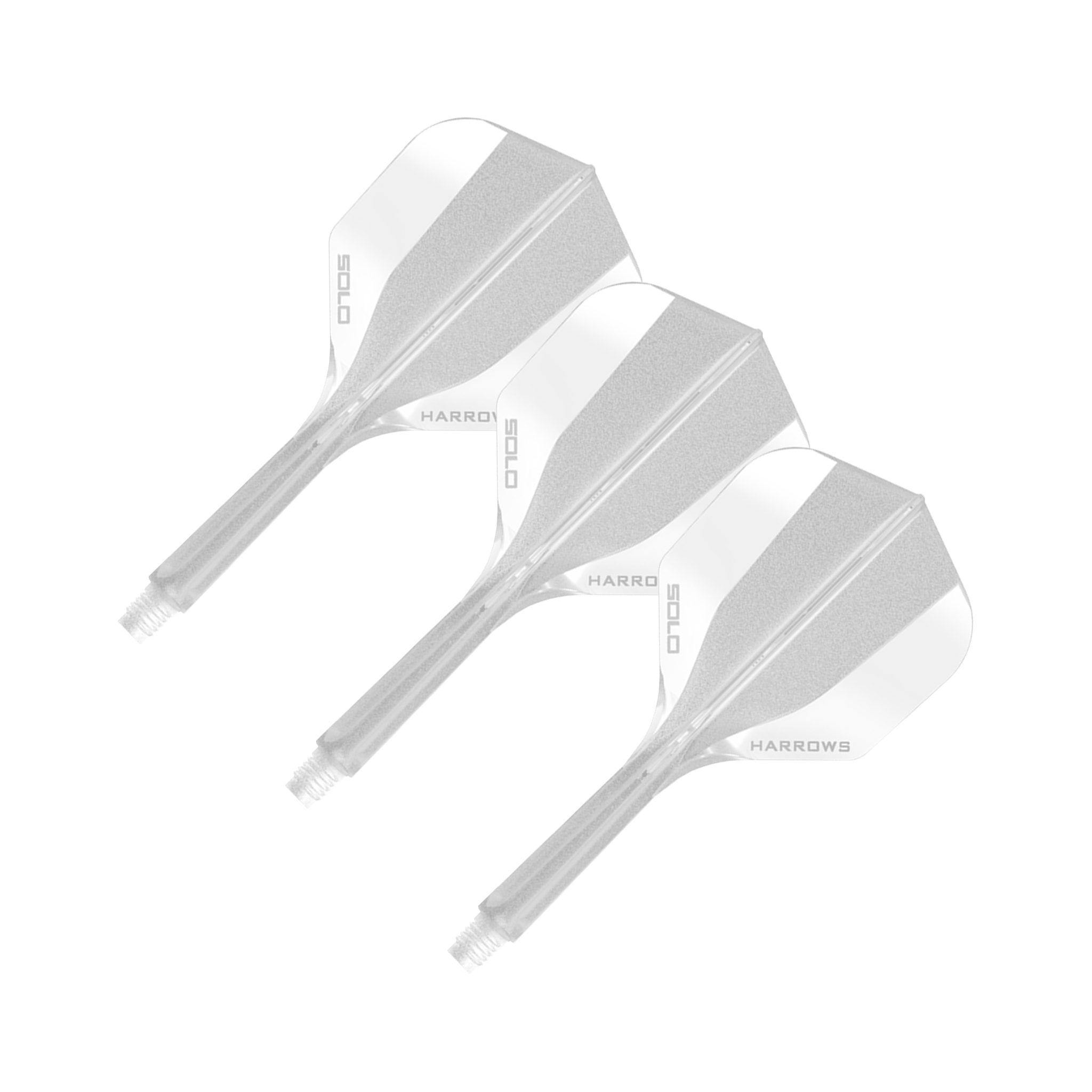 Target Solo - All In One Flight & Shaft No. 6 / Short (20mm) / Clear Flights & Shafts