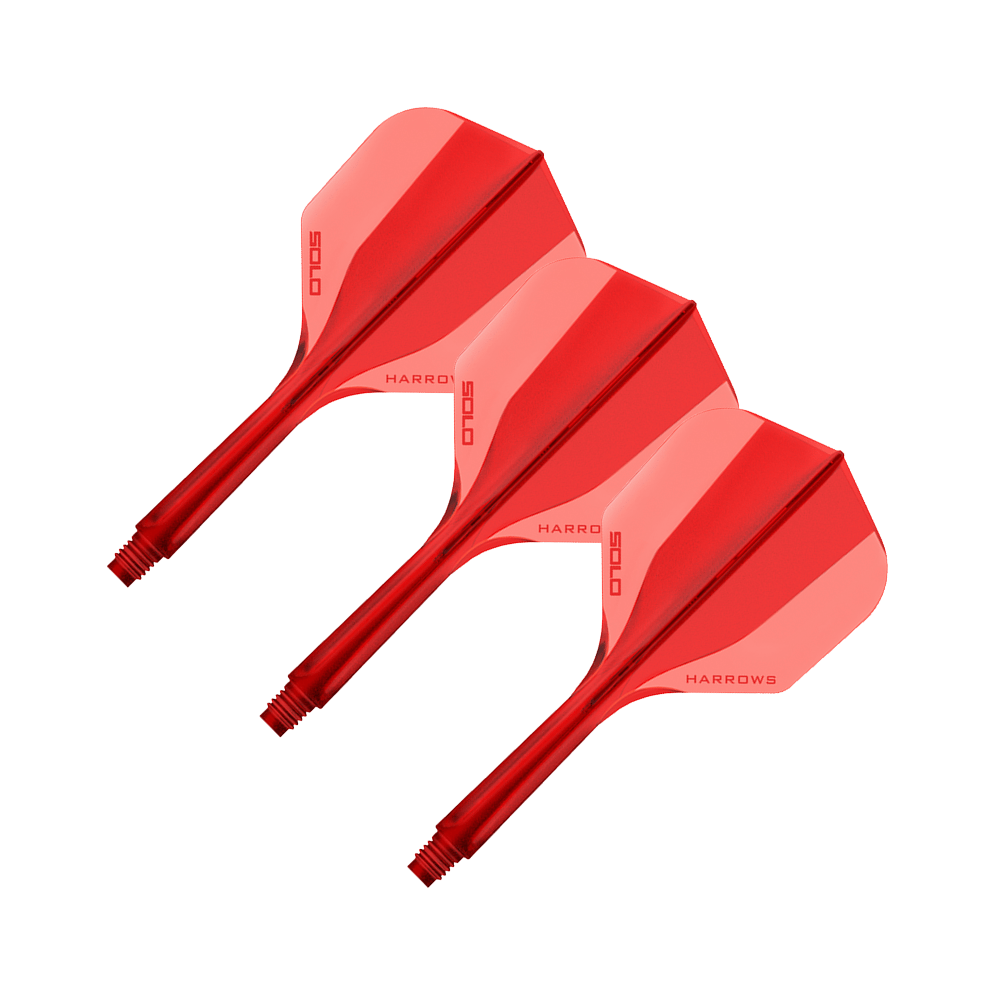 Target Solo - All In One Flight & Shaft No. 6 / Short (20mm) / Red Flights & Shafts