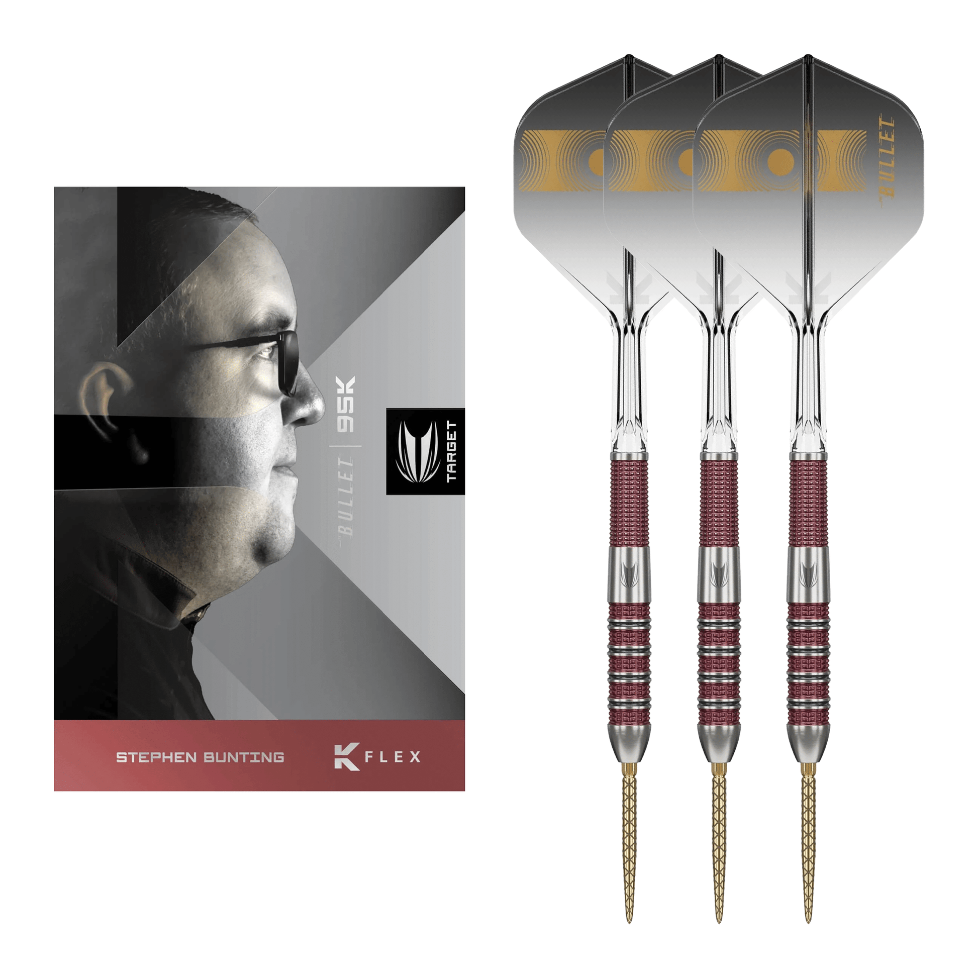 Target Stephen Bunting 95K Swiss Point - 95% Tungsten Steel Tip Darts 18 Grams Darts