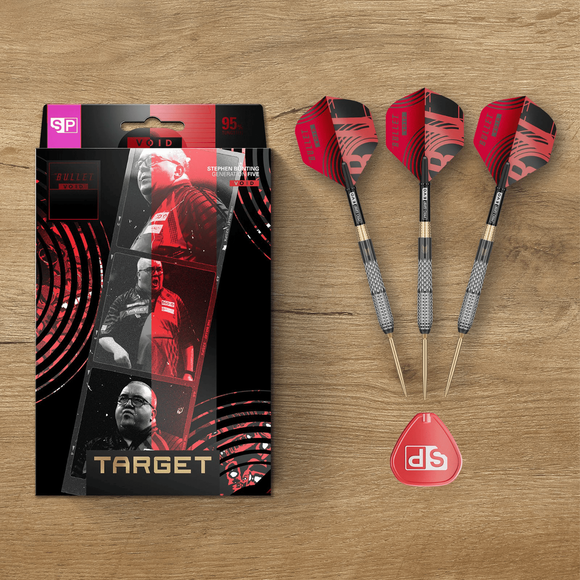 Target Stephen Bunting Gen 5 Void Swiss Point - 95% Tungsten Steel Tip Darts Darts