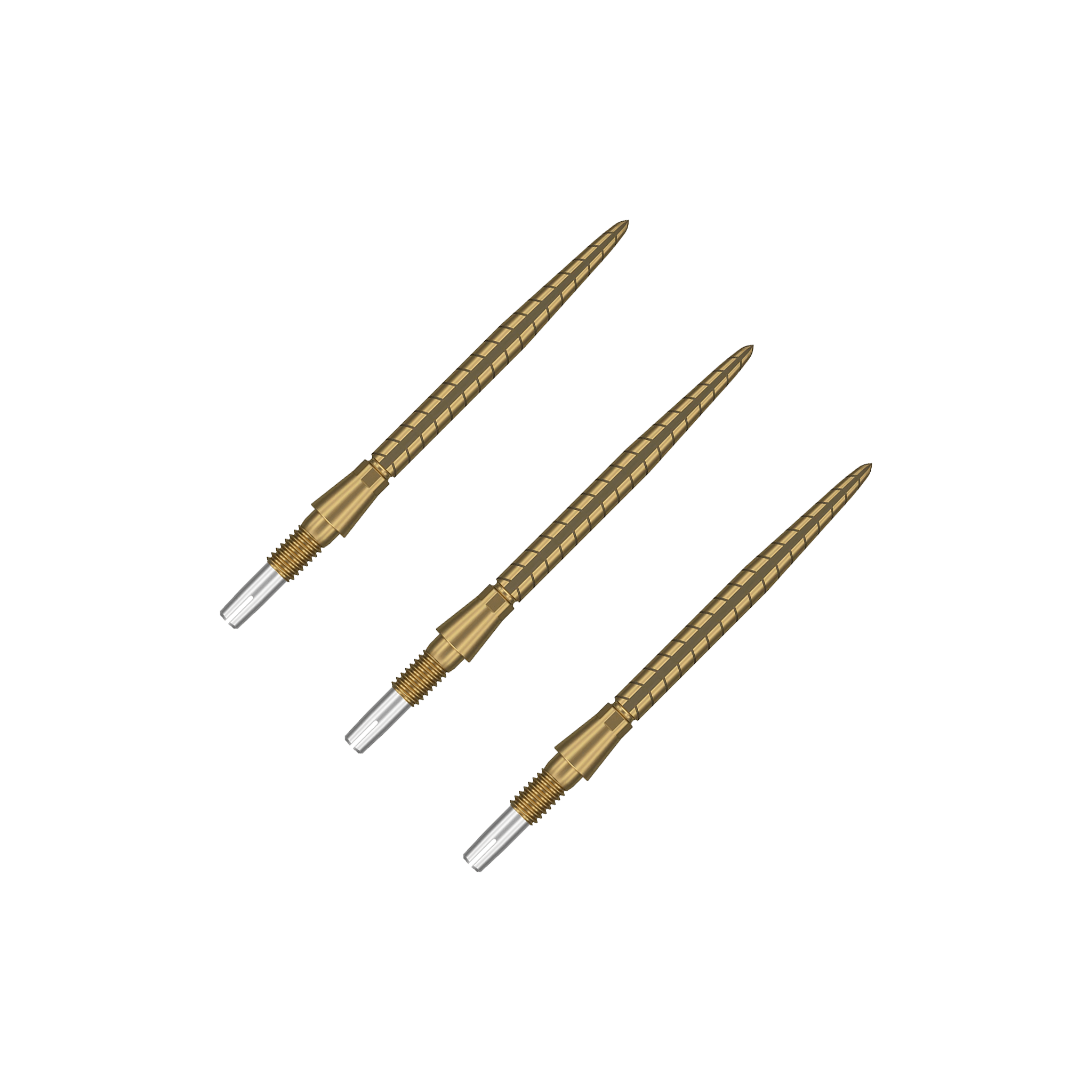 Target Storm Quartz - Swiss Dart Points 30mm / Gold Accessories