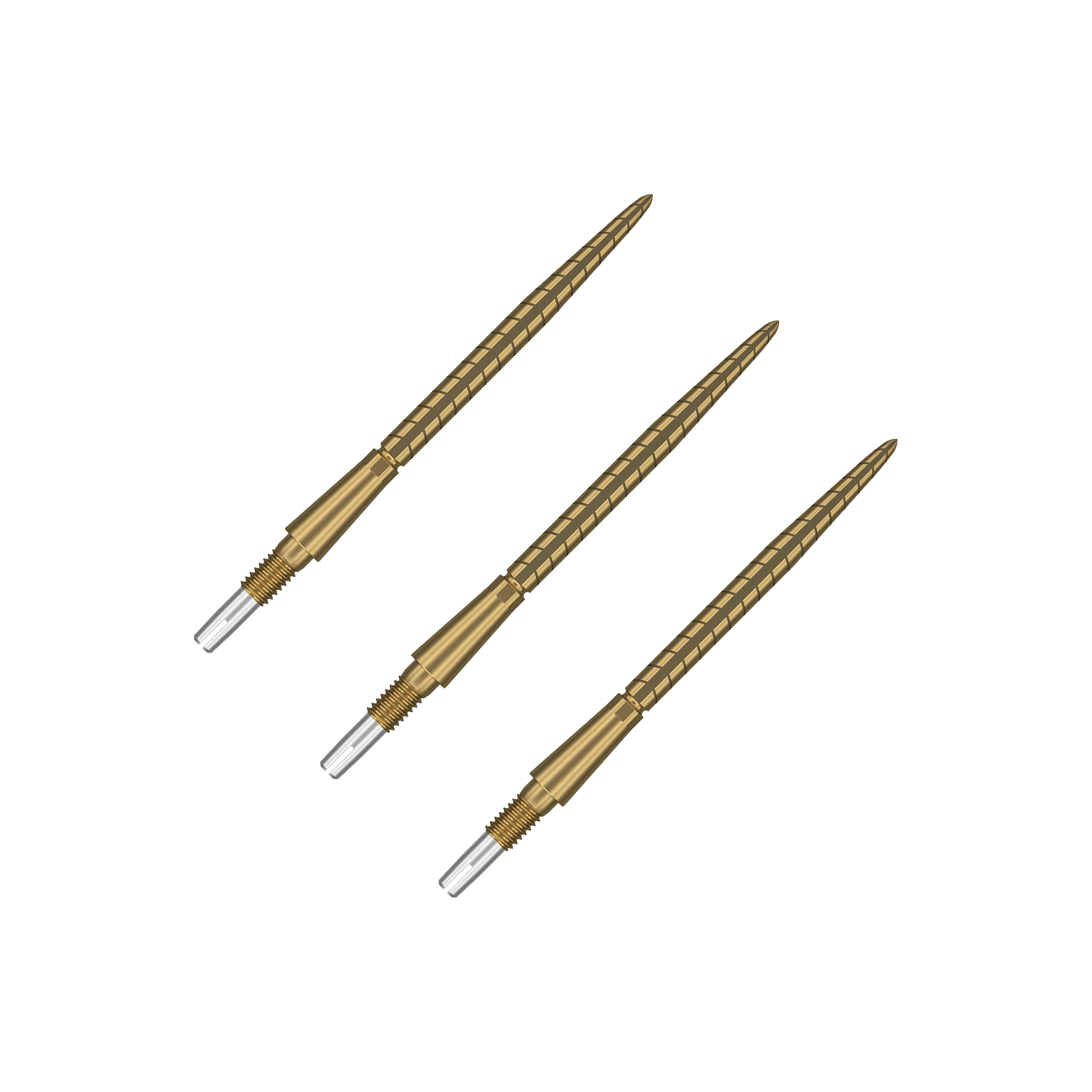 Target Storm Quartz - Swiss Dart Points 35mm / Gold Accessories