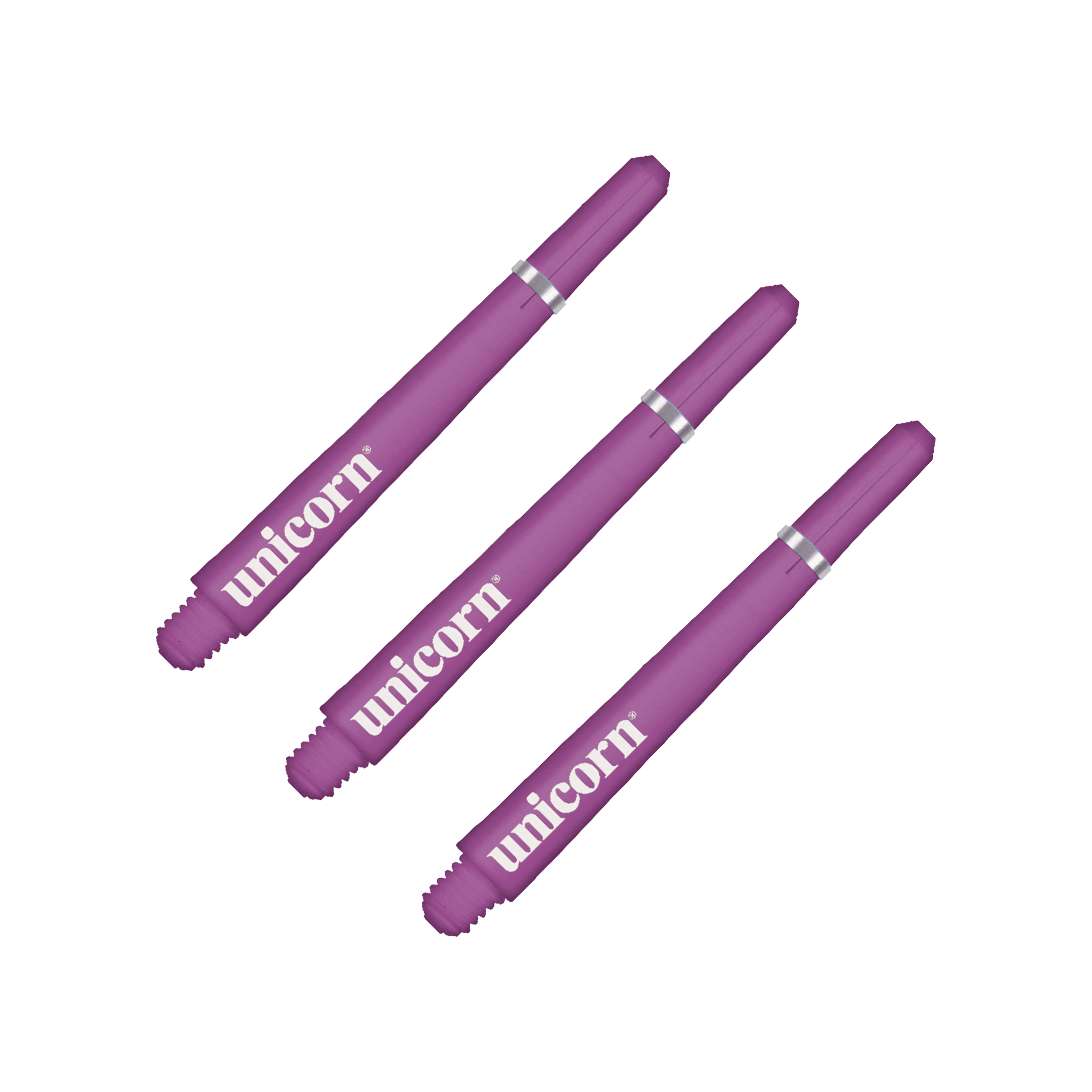 Unicorn Gripper 4 - Polycarbonate Dart Shafts Ultra Short (29mm) / Purple Shafts