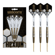 Unicorn Hexium 3 - 90% Tungsten Steel Tip Darts 24 Grams Darts