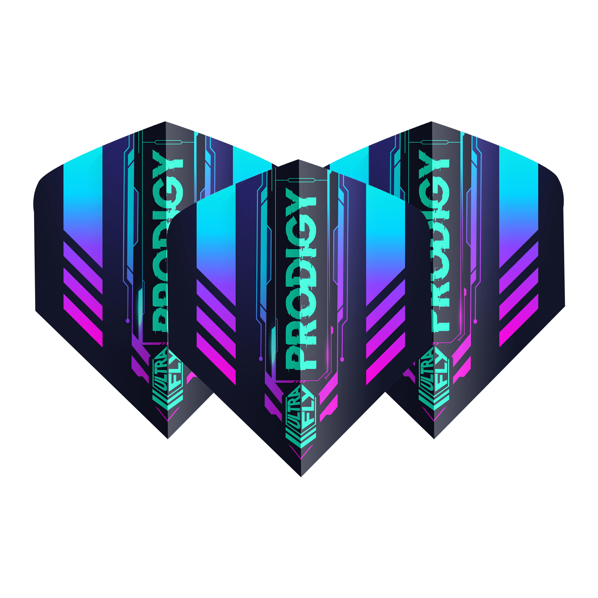 Unicorn Prodigy - Ultrafly Dart Flights Big Wing / Blue Flights & Shafts