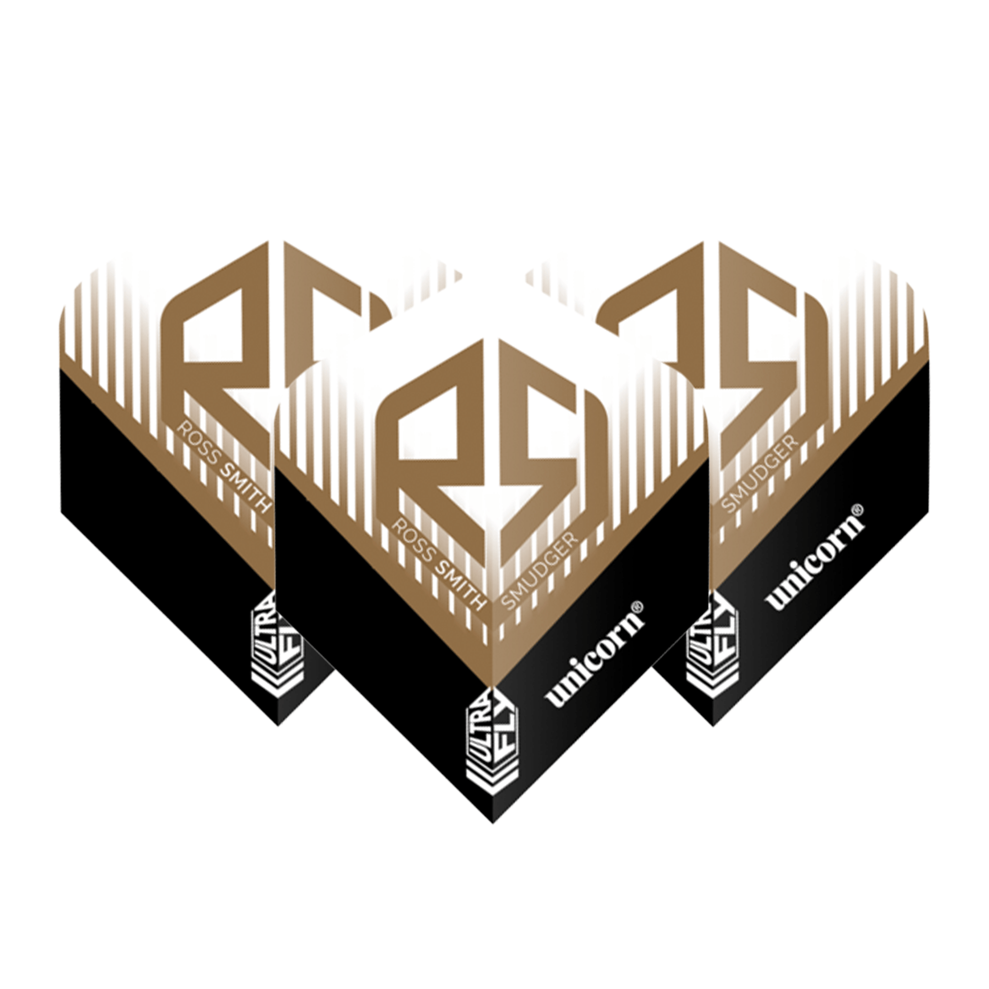 Unicorn Ross Smith - Ultrafly 100 Dart Flights AR1 / Black Flights