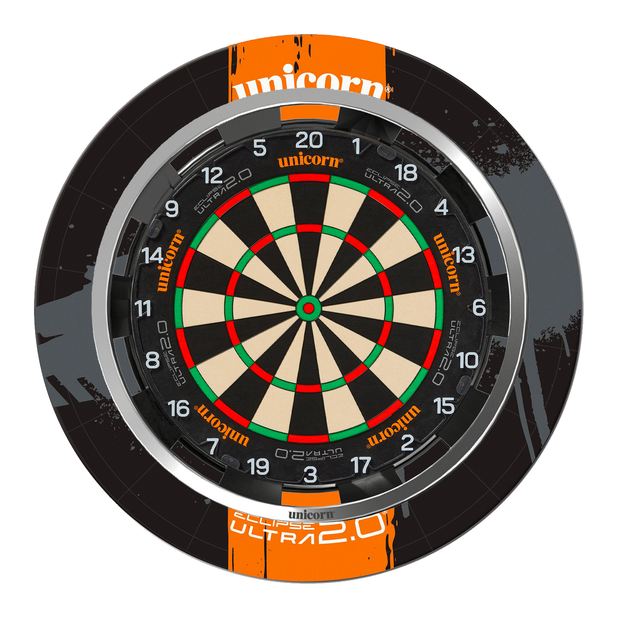Eclipse Ultra 2.0 Dartboard & Surround & Light Bundle