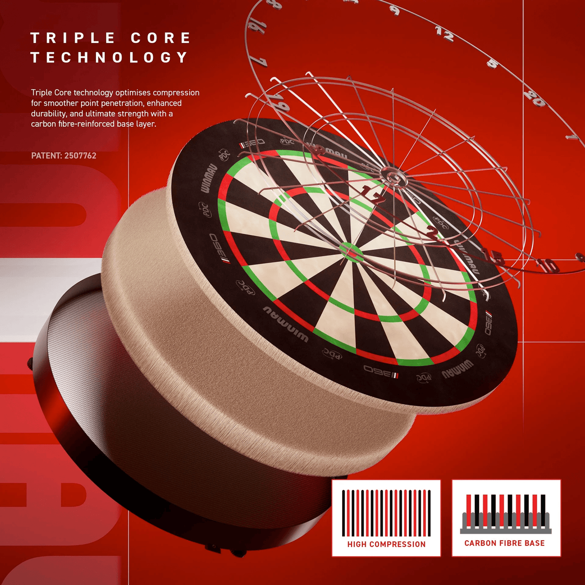 Winmau Blade 360 Dartboard & Cabinet Bundle Dartboard Bundles