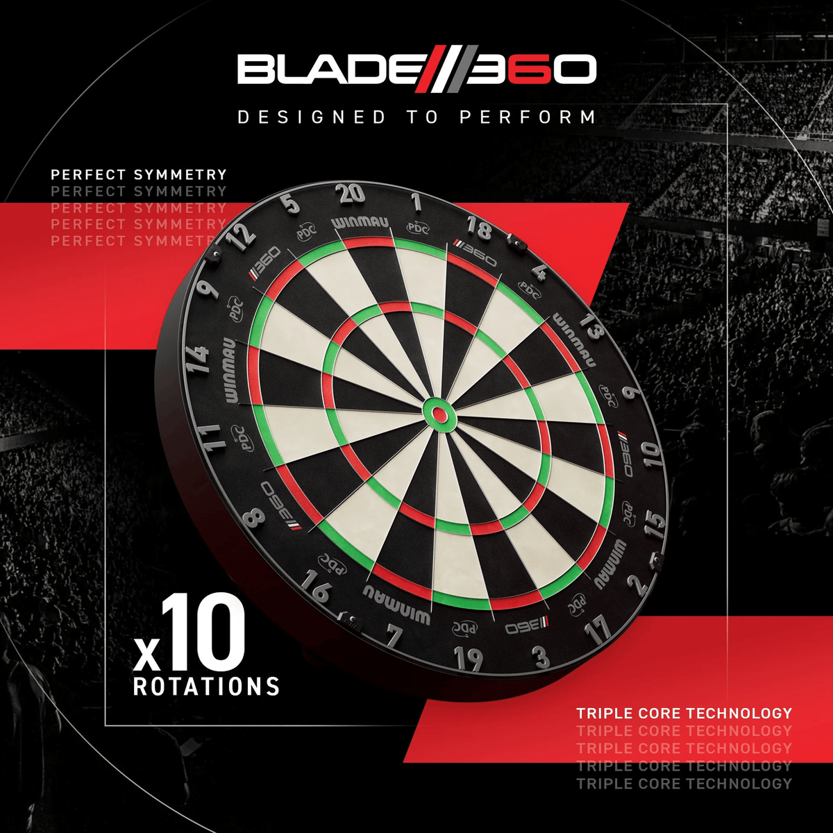 Winmau Blade 360 Dartboard & Cabinet Bundle Dartboard Bundles