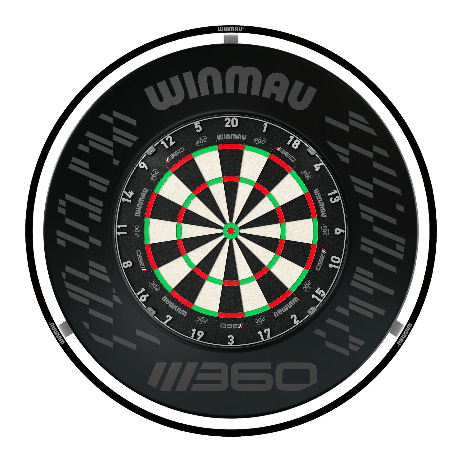 Winmau Blade 360 Dartboard, Surround & Black Plasma Light Bundle Blade 360 / Blade 360 / Winmau Plasma Black Boards