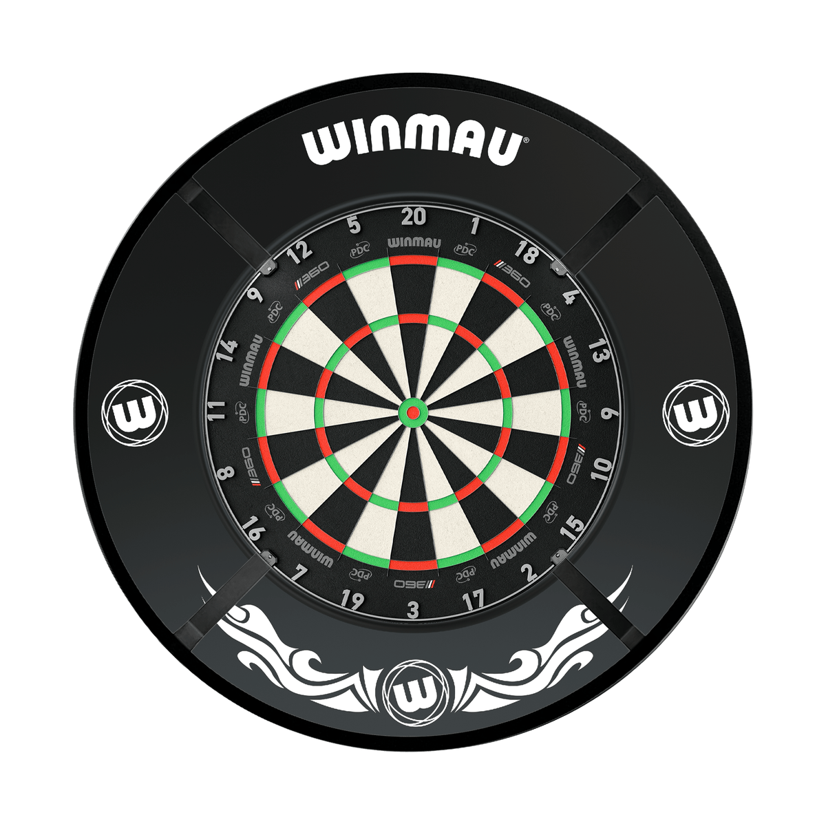 Winmau Blade 360 Dartboard, Surround & Corona Light Bundle Dartboard Bundles