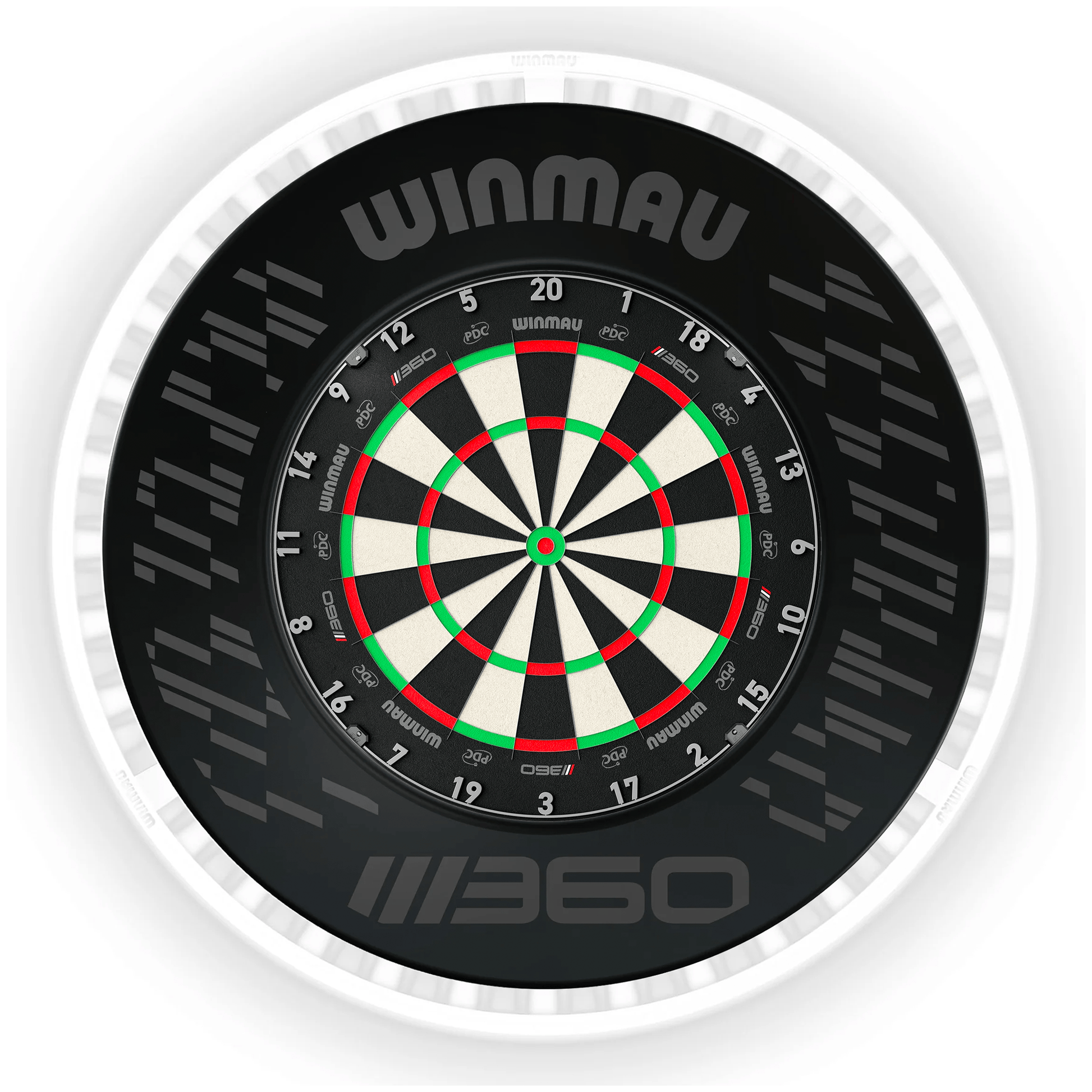 Winmau Blade 360 Dartboard, Surround & Ice White Plasma Light Bundle Blade 360 / Blade 360 / Winmau Plasma Ice White Boards